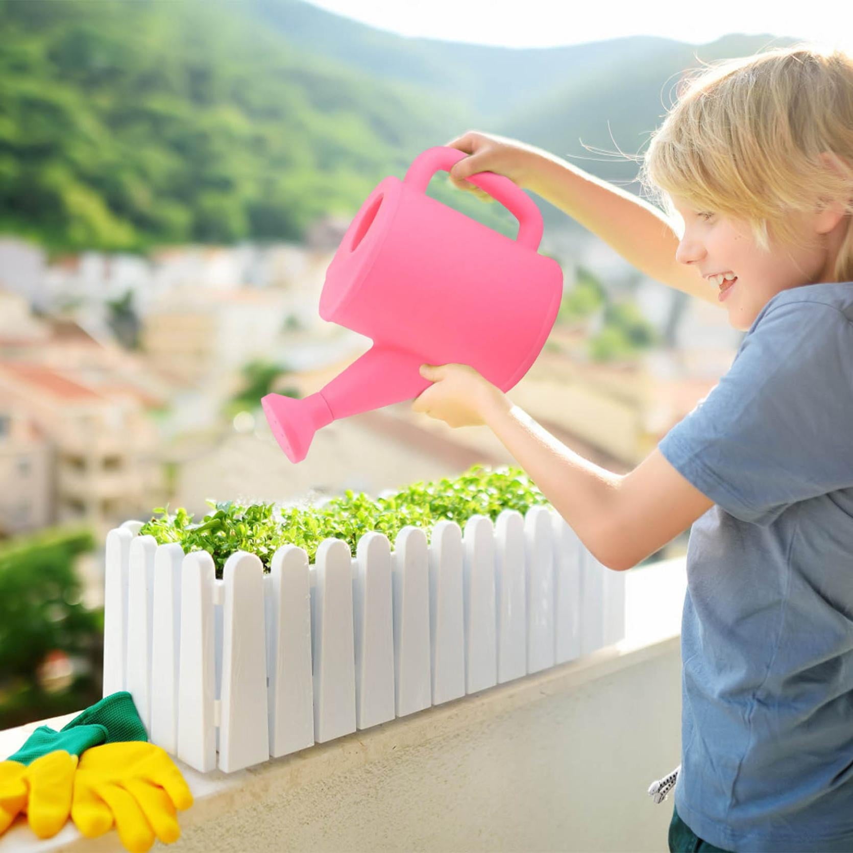 Plastic Watering Can, Fresh Green Small Watering Pot for Indoor Bonsais, Lightweight Refillable Sprinkler for Garden Flower, Easter Gifts, G - Image 4