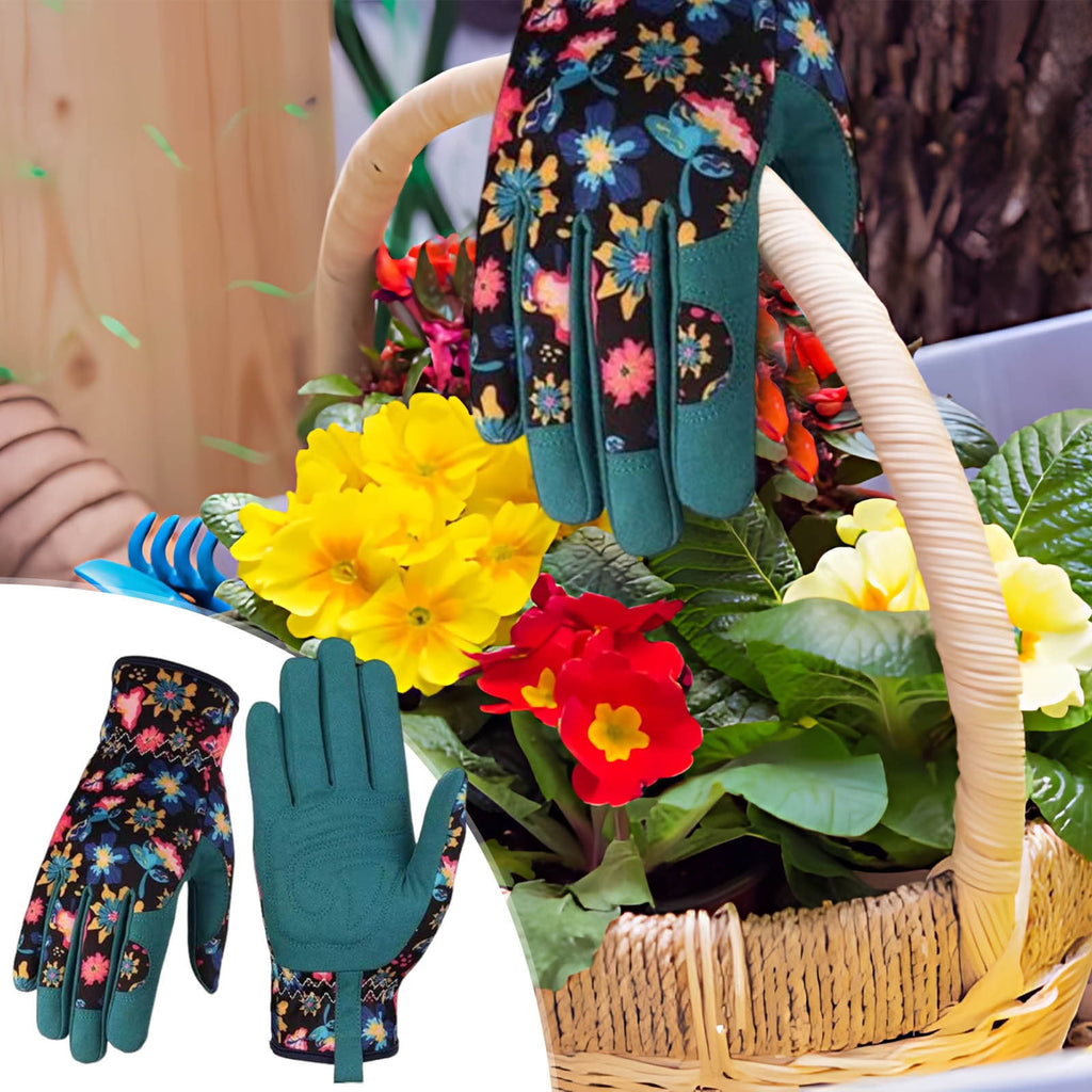 Gardening Leather Gloves, Thorn Proof & Abrasion Resistant, Ergonomic Microfiber Palm, Breathable for Digging, Planti... - Image 5