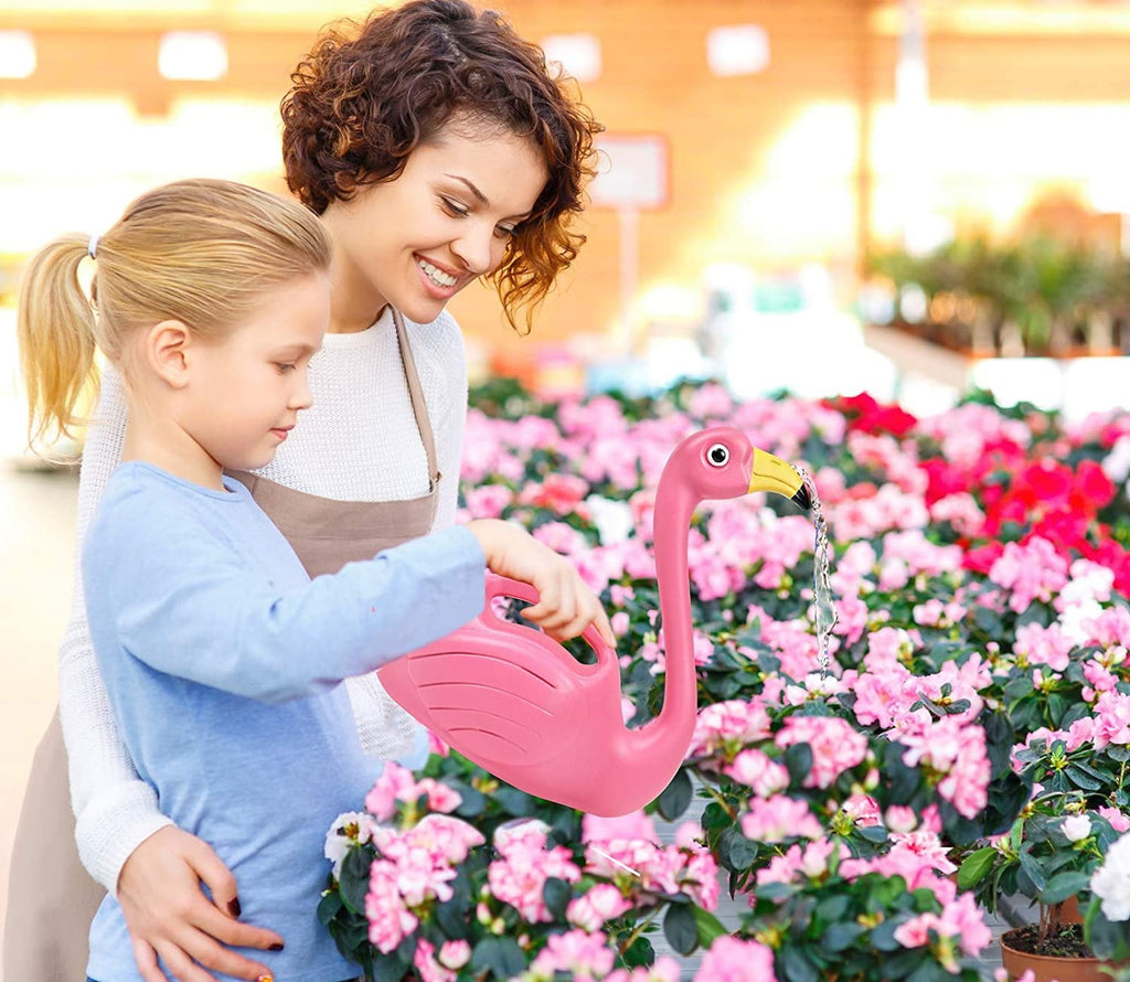 Plant Watering Can Indoor Outdoor Pink Flamingo 0.4 Gallons - Image 5