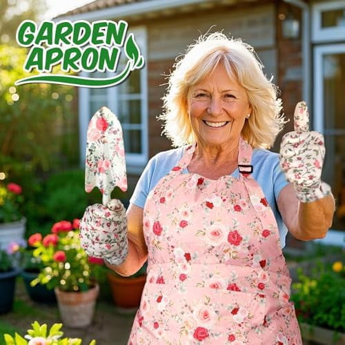 Gardening Gifts for Women, Gardening Supplies Garden Tools with Hand Fork Trowel Gloves Apron, for Mom Women Grandma, Valentine's Day for He - Image 6