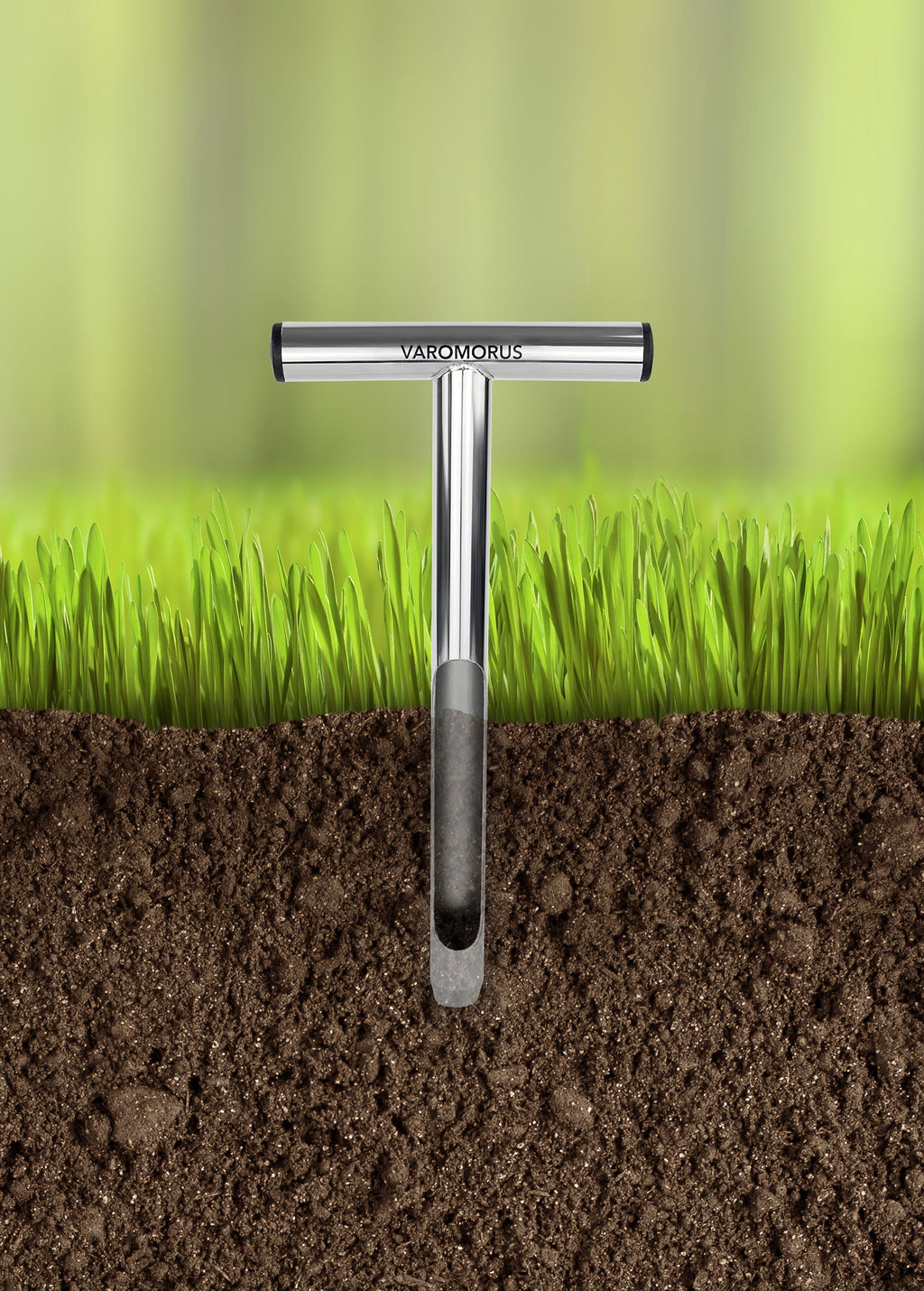 Varomorus 12" Soil Sampler Probe Stainless Steel Tubular T-Style Handle - Image 5