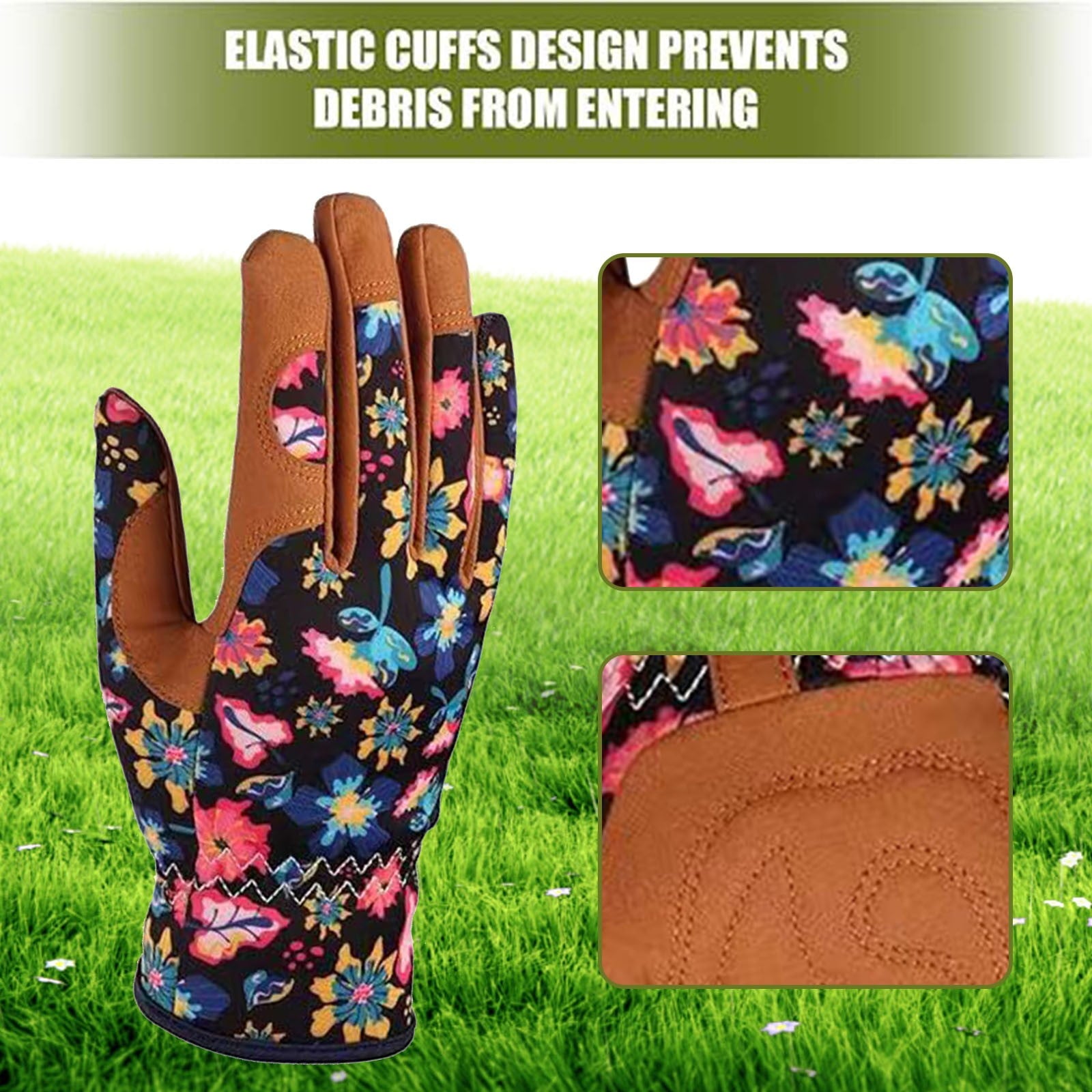 Gloves Medium Clearance! Gardening Gloves for Women Leather Garden Gloves Thorn Proof Outdoor Protective Working Glov... - Image 5