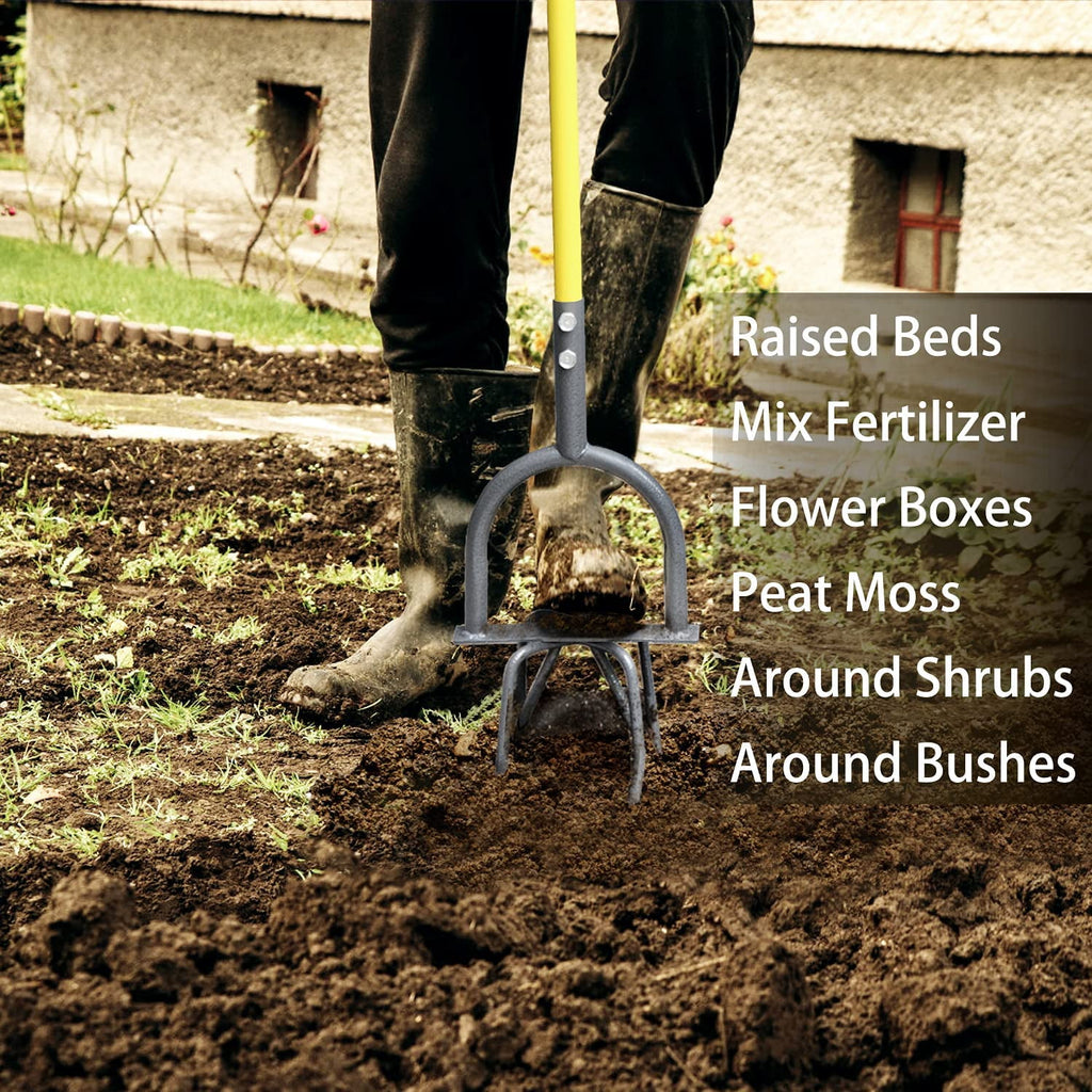 Hand Tiller Garden Claw, Manual Tiller for Flower Box and Raised Bed - Image 5