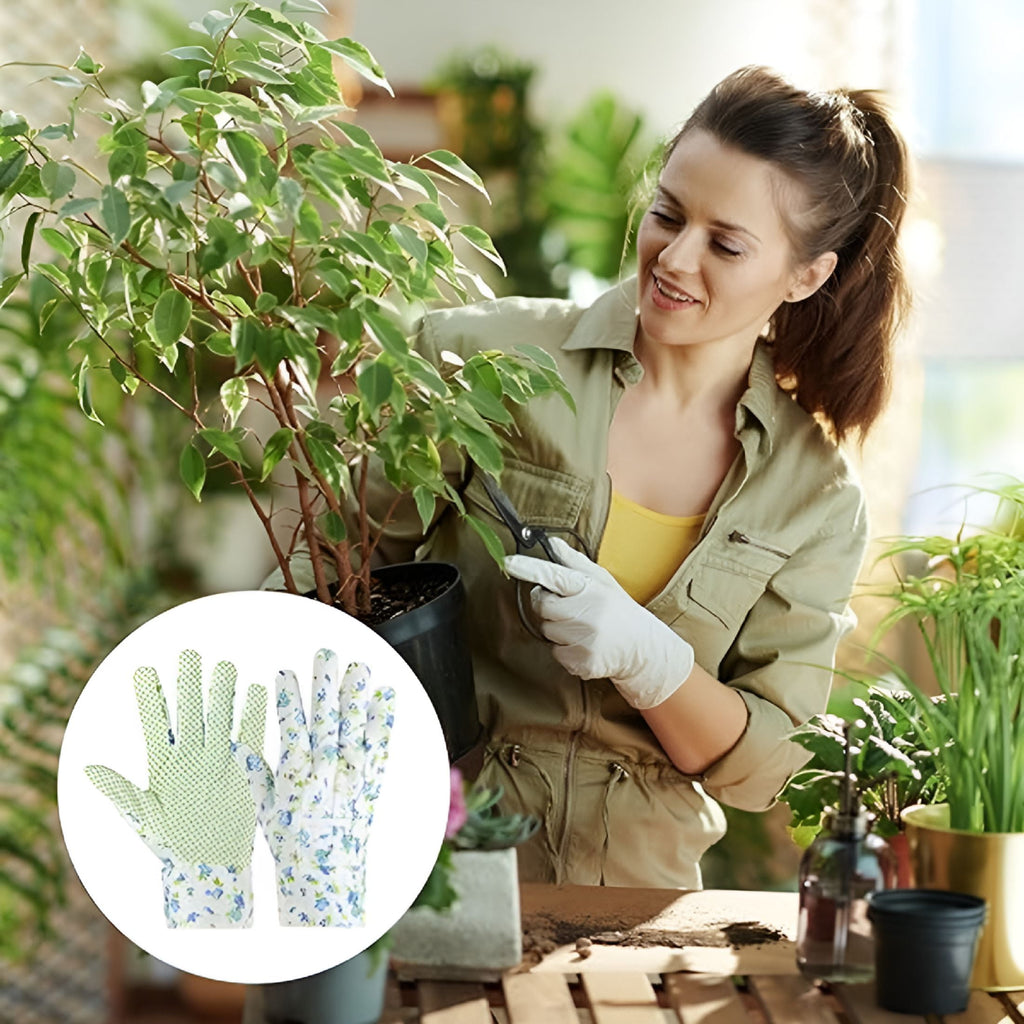 Floral Gardening Gloves for Women/Ladies,Non-Slip Grip Garden Work Gloves,Comfortable Thorn Proof Garden Gloves - Image 5