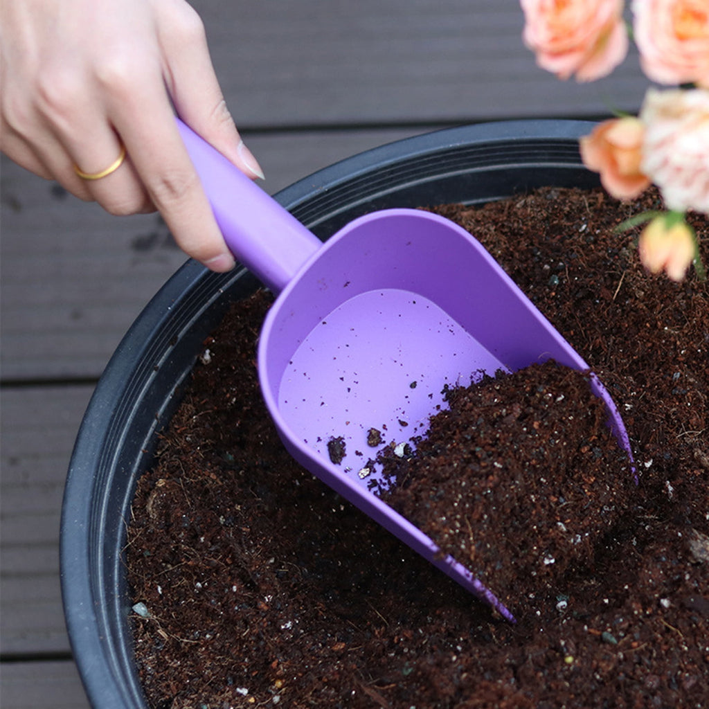 Plastic Garden Shovel - 9-Inch Hand Trowel with Measuring Marks, Ergonomic Anti-Slip Handle, Multi-Purpose Gardening ... - Image 3