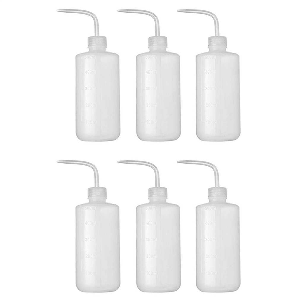 6Pcs Irrigation Bottle 500Ml 17Oz Indoor Plant Watering Can Water Squirt Bottle Plastic Rinse Bottle for Wash Tattoo - Image 6