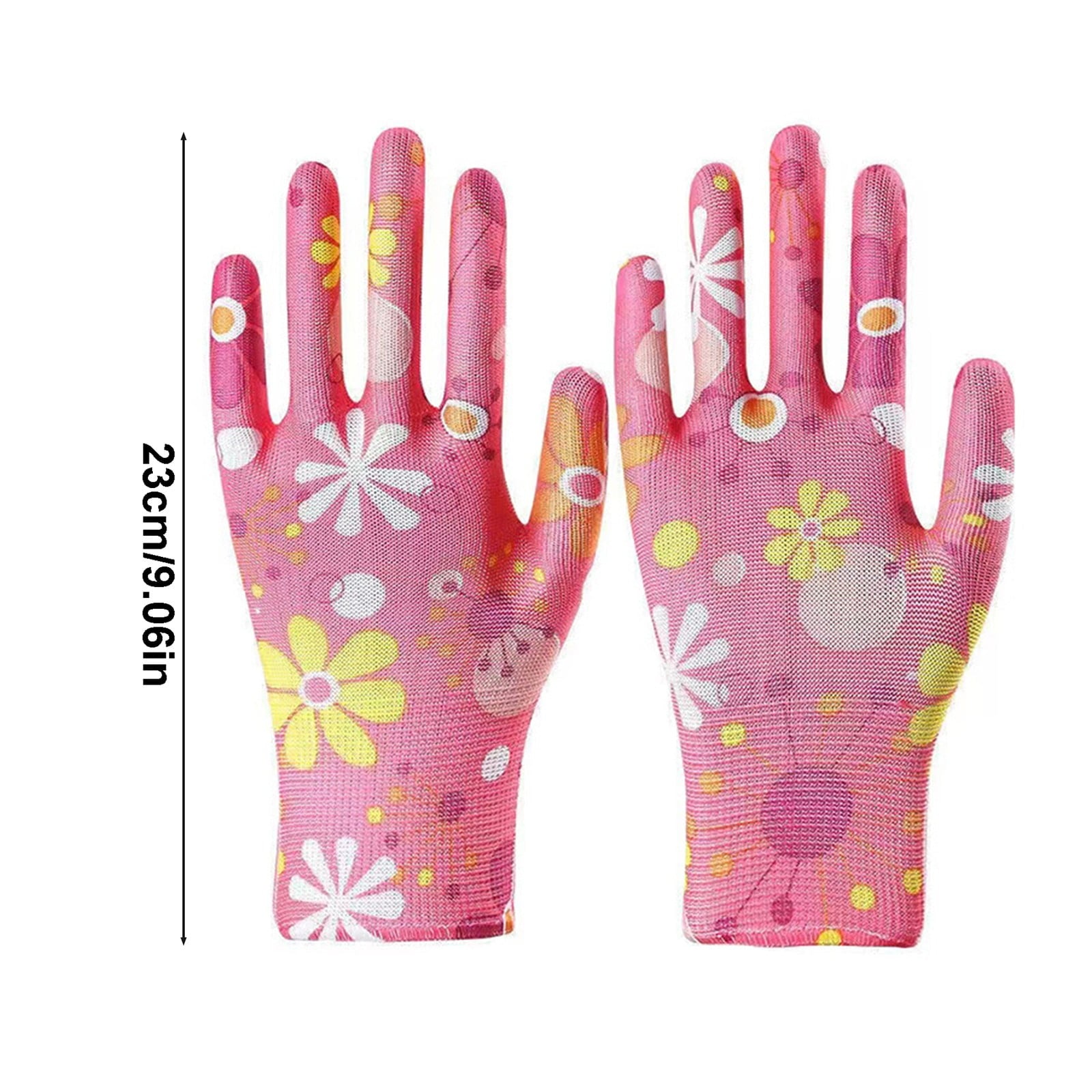 Gardening Gloves, Nylon Gloves , Floral Gardening Gloves for Women ,Non-Slip Grip Garden Glove Women Working Yard Glo... - Image 2