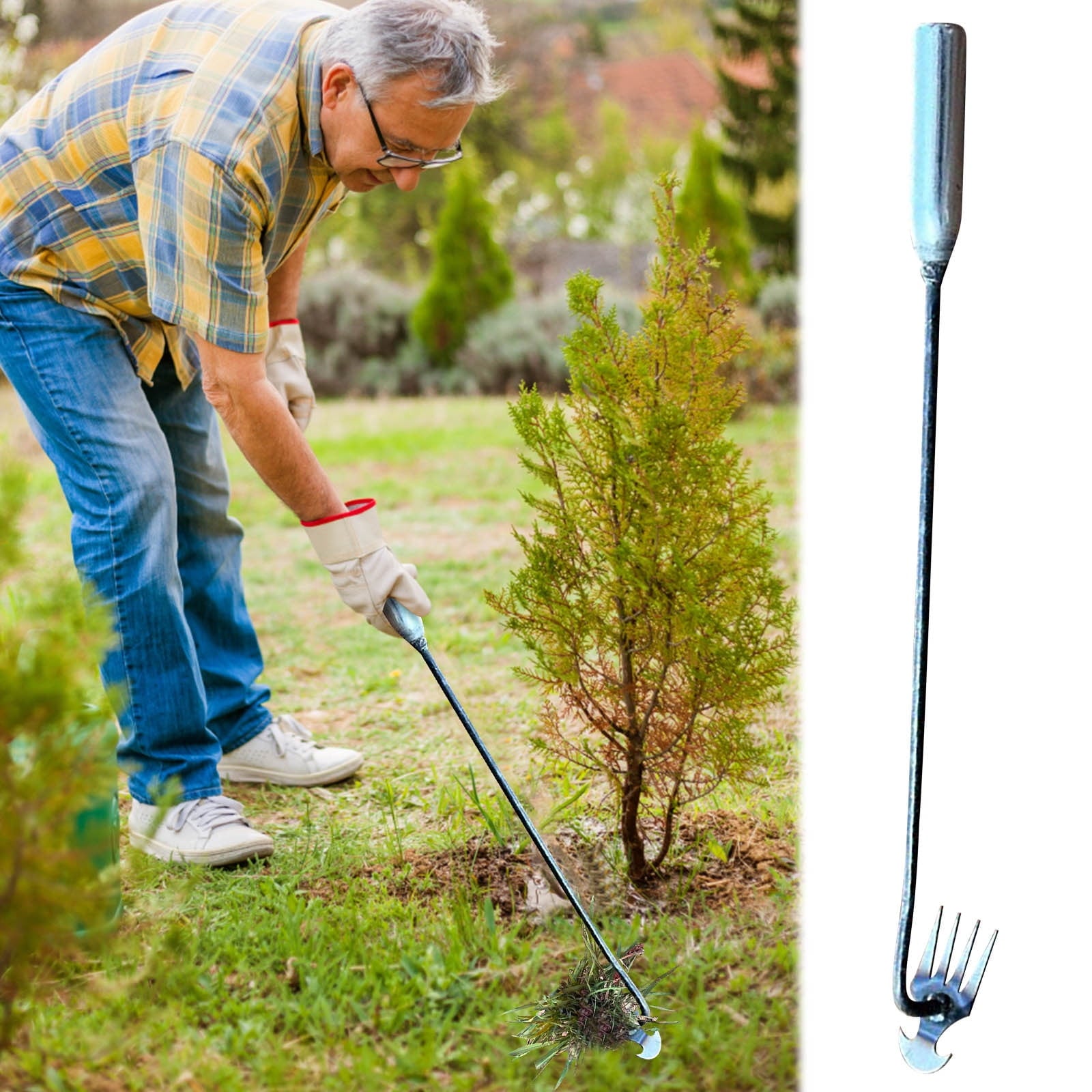 Gardens Weed Puller Manual Household Agricultural Tool Remover Weeding Loosening Garden Hoe - Image 2