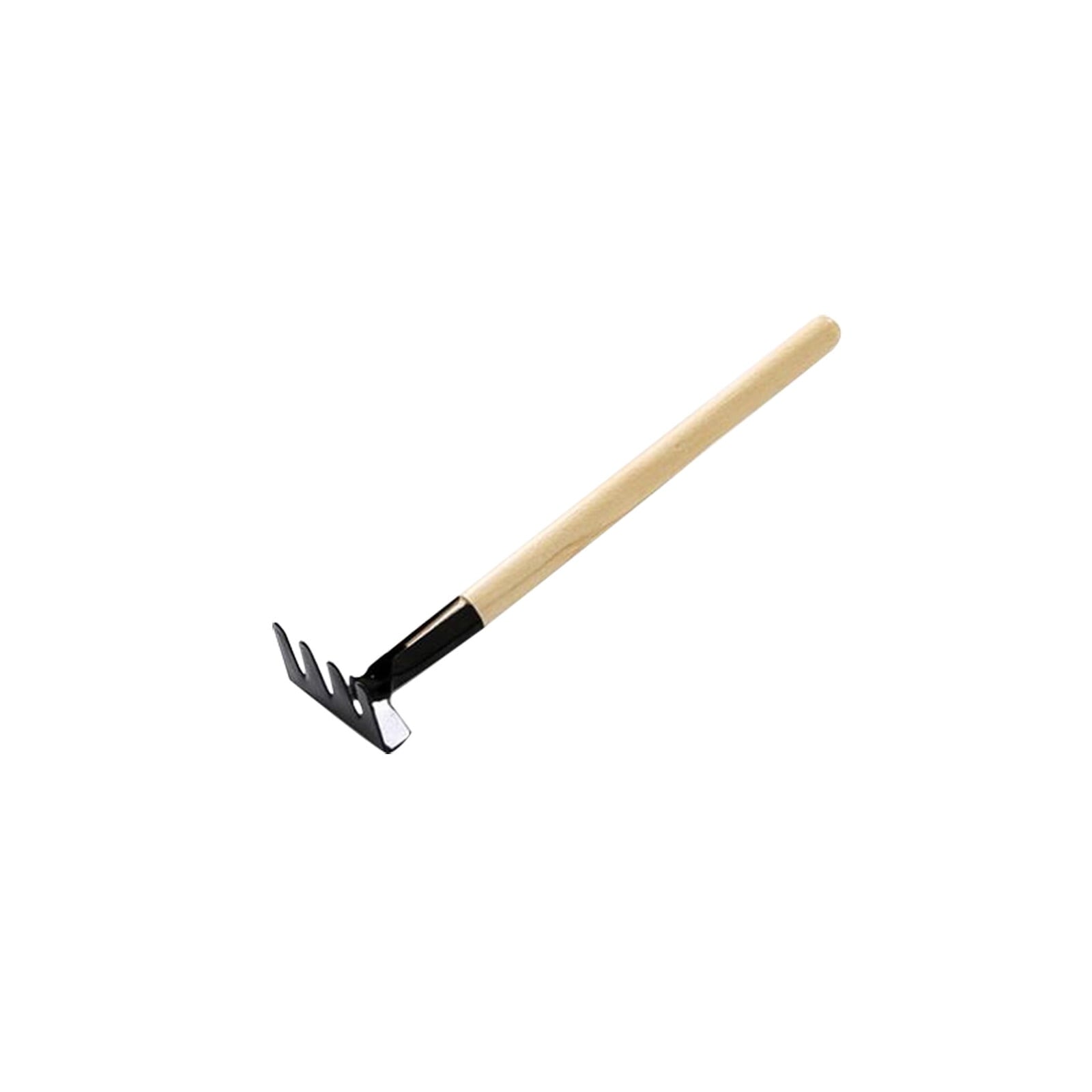 Garden Rake Heavy Duty 3-Piece Set with Hardwood Handles, Gardening Tool Set for Digging, Loosening Soil, Transplanting, and Weeding - Image 6