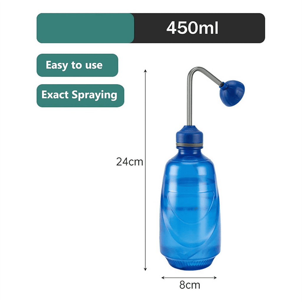 Watering Can for Seedlings, Small Watering Can for House Plant Garden Flower 0.45L Blue - Image 2