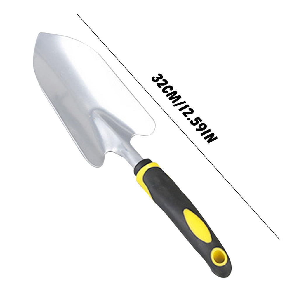 Garden Large Shovel Hand Trowel with Yellow and Black Handle for Outdoor Planting Digging and Soil Loosening Heavy Duty Steel Gardening Tool - Image 2