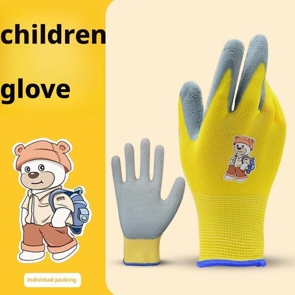❀1Pair Kids Gardening Gloves For Age 2-11 Childrens Gloves Cartoon Garden - Image 3