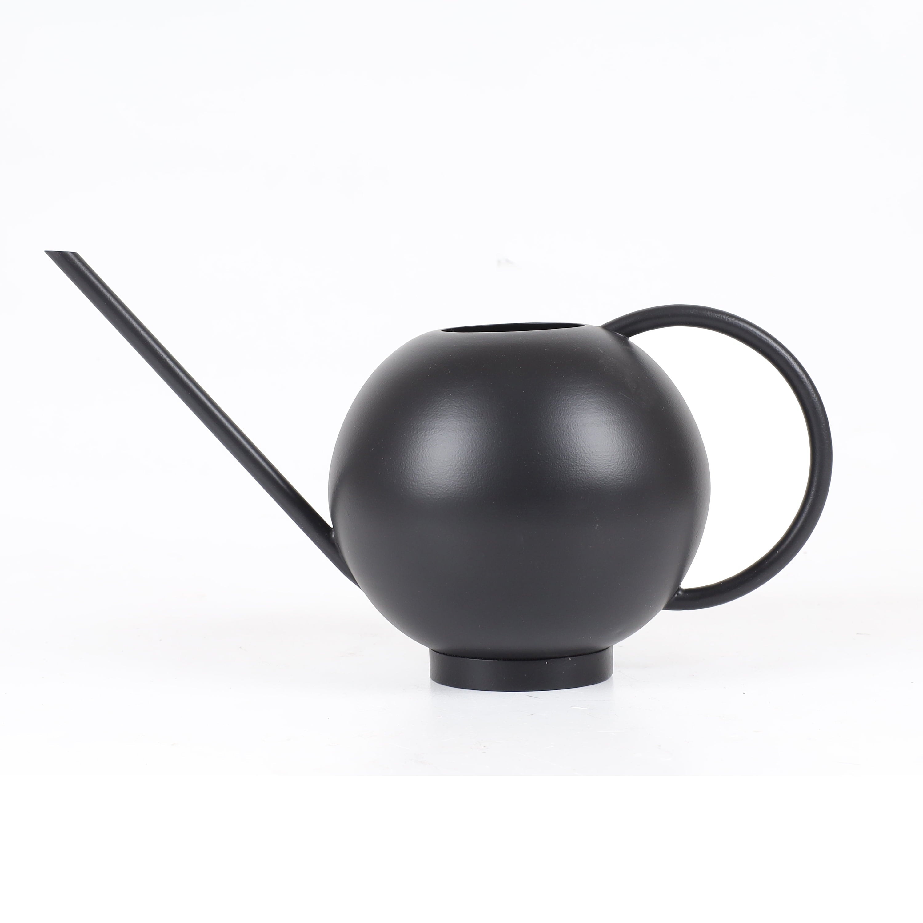 0.5-gal Metal Watering Can, Black - Image 2