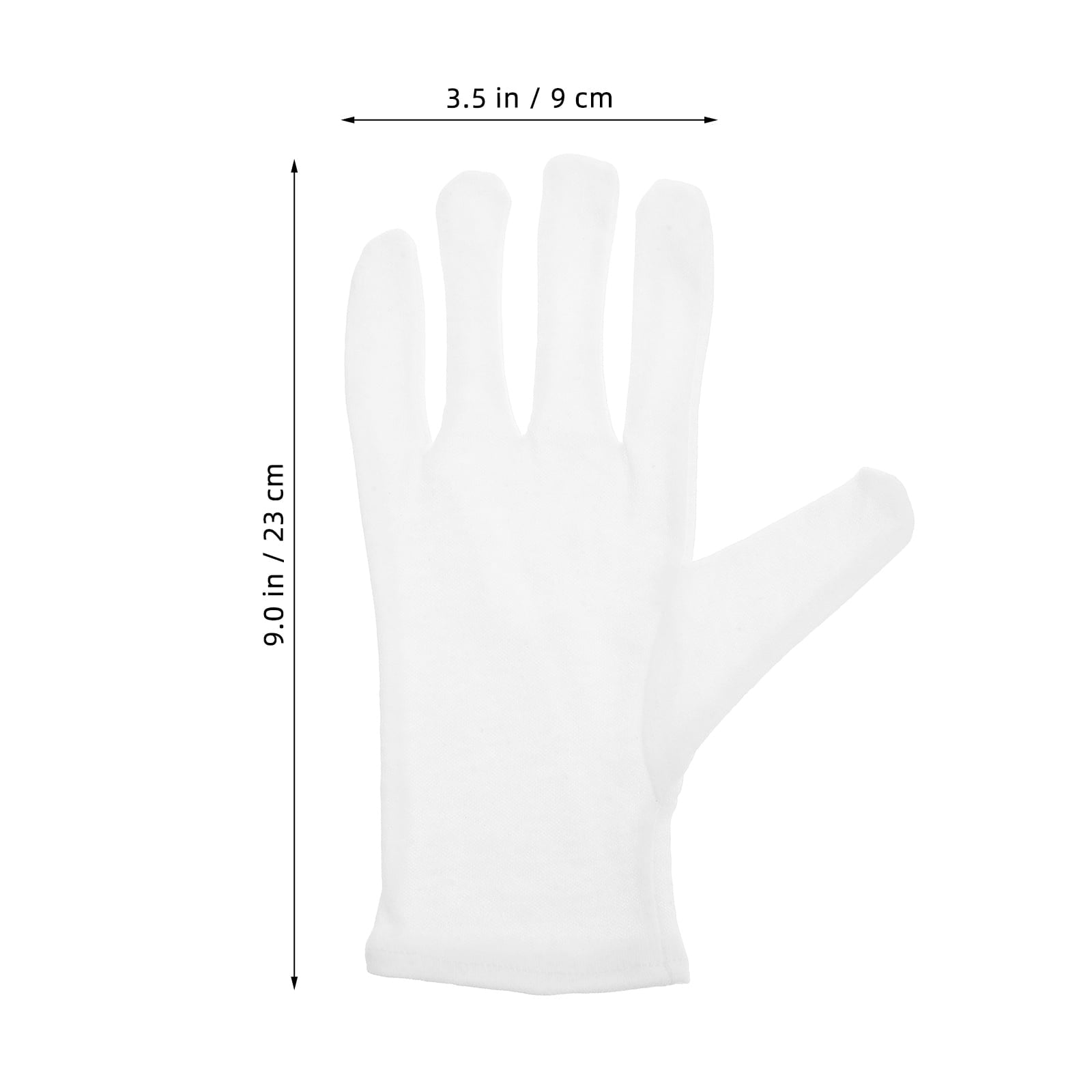 PBPBOX 2Pcs Heavy Duty White Cotton Work Gloves for Outdoor Labor Protective Garden Safety Gloves - Image 6
