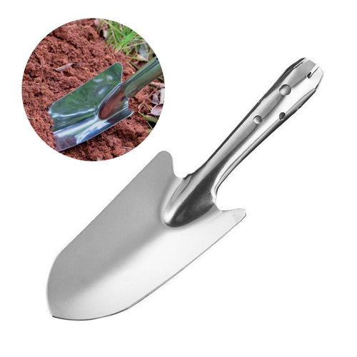11" Garden Hand Trowel, Heavy Duty Polished Stainless Steel Garden Shovels with Wood Handle, Small Gardening Hand Too...