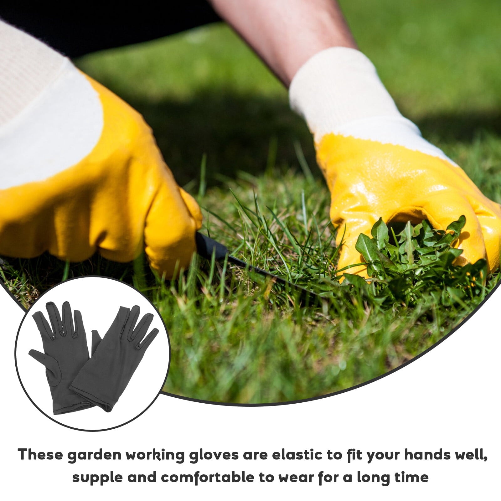5 Pairs of Gardening Gloves Garden Working Gloves Breathable Yard Work Gloves - Image 4