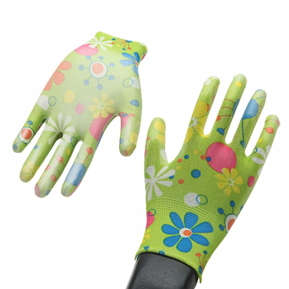 12 of Gardening Gloves, Breathable Flower Coated Women Work Gloves, Garden Gloves for Women