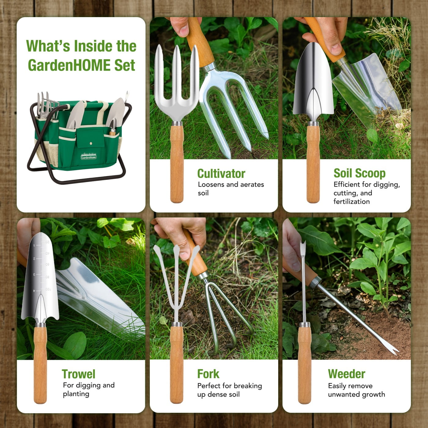 7-Piece All-in-One Garden Tool Set - Image 2