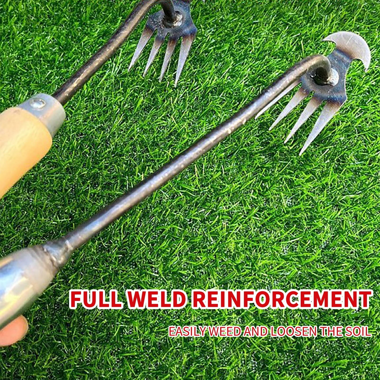 Gardens Weed Puller Manual Household Agricultural Tool Remover Weeding Loosening Garden Hoe - Image 6
