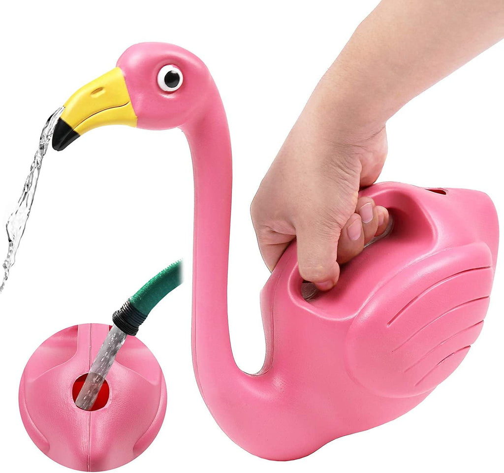 Plant Watering Can Indoor Outdoor Pink Flamingo 0.4 Gallons - Image 3