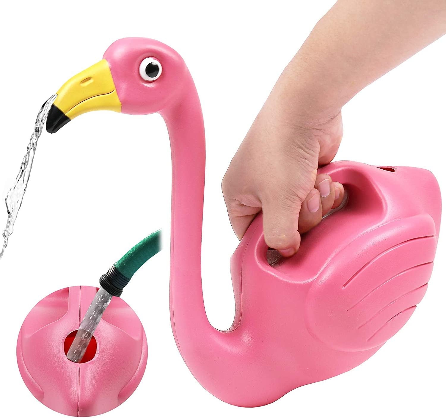 Plant Watering Can Indoor Outdoor Pink Flamingo 0.4 Gallons - Image 3