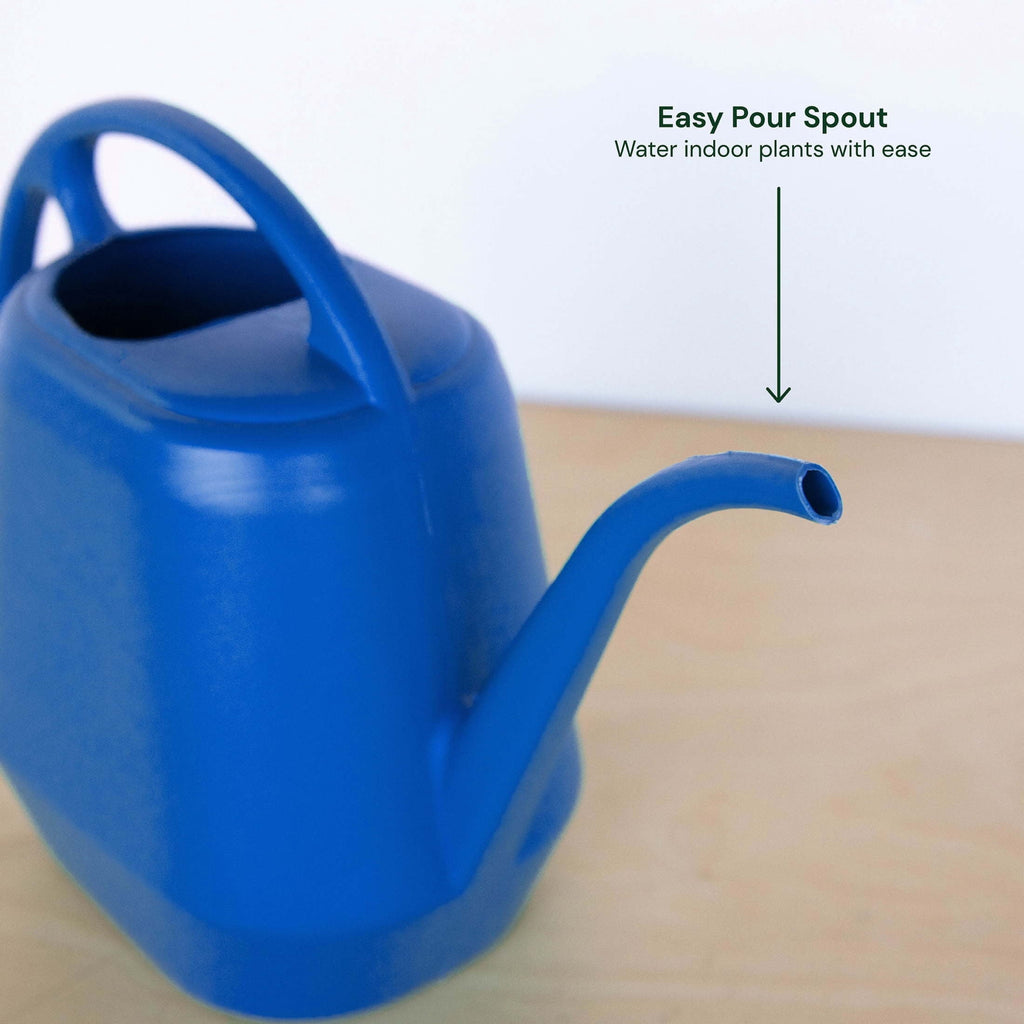 Aqua Rite 56 Fl Oz (.44 Gallon) Classic Blue Resin Watering Can for Indoor and Outdoor Use - Image 6