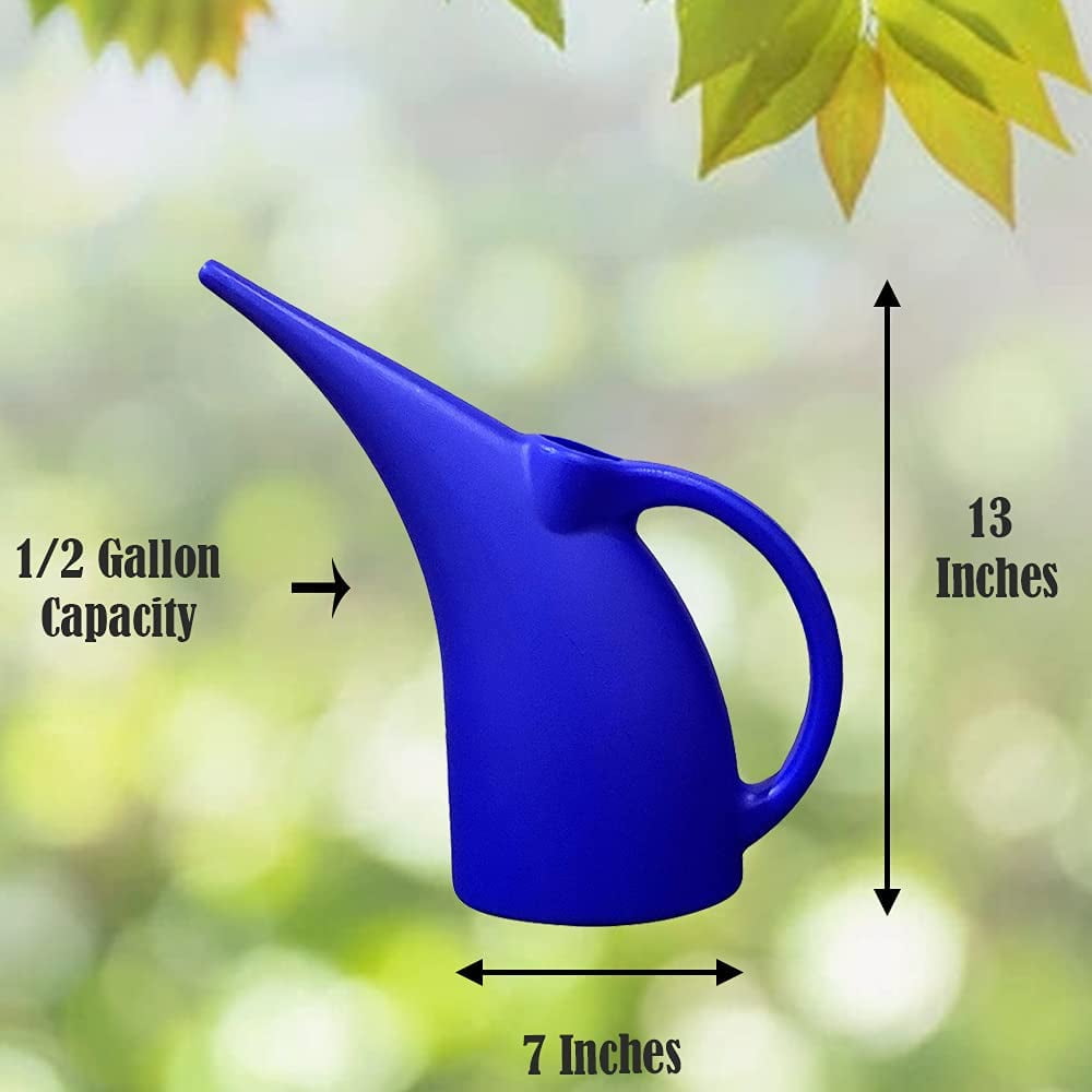 KP KOOL PRODUCTS Watering Can 1/2 Gallon - Small Watering Can for Indoor Plants - Outdoor Watering Can - Yellow Plant Waterer - Plastic Wate - Image 2