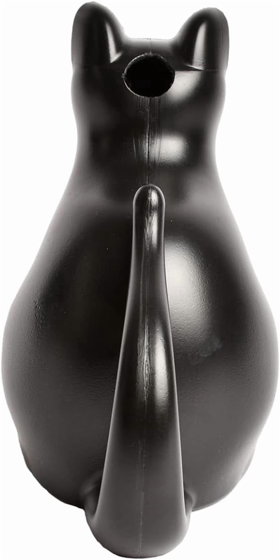 Plastic Cat Watering Can, 10.39 x 6.69 x 11.1 inches, Black - Image 4