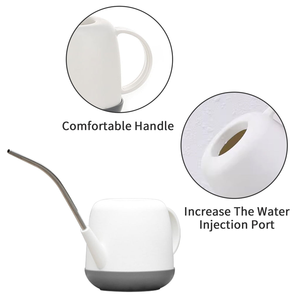 Ogetok Long Mouth Watering Can 1L Capacity with Extended Metal Spout for Precise Plant Watering Comfortable Handle and Strong Bottom Ideal f - Image 2