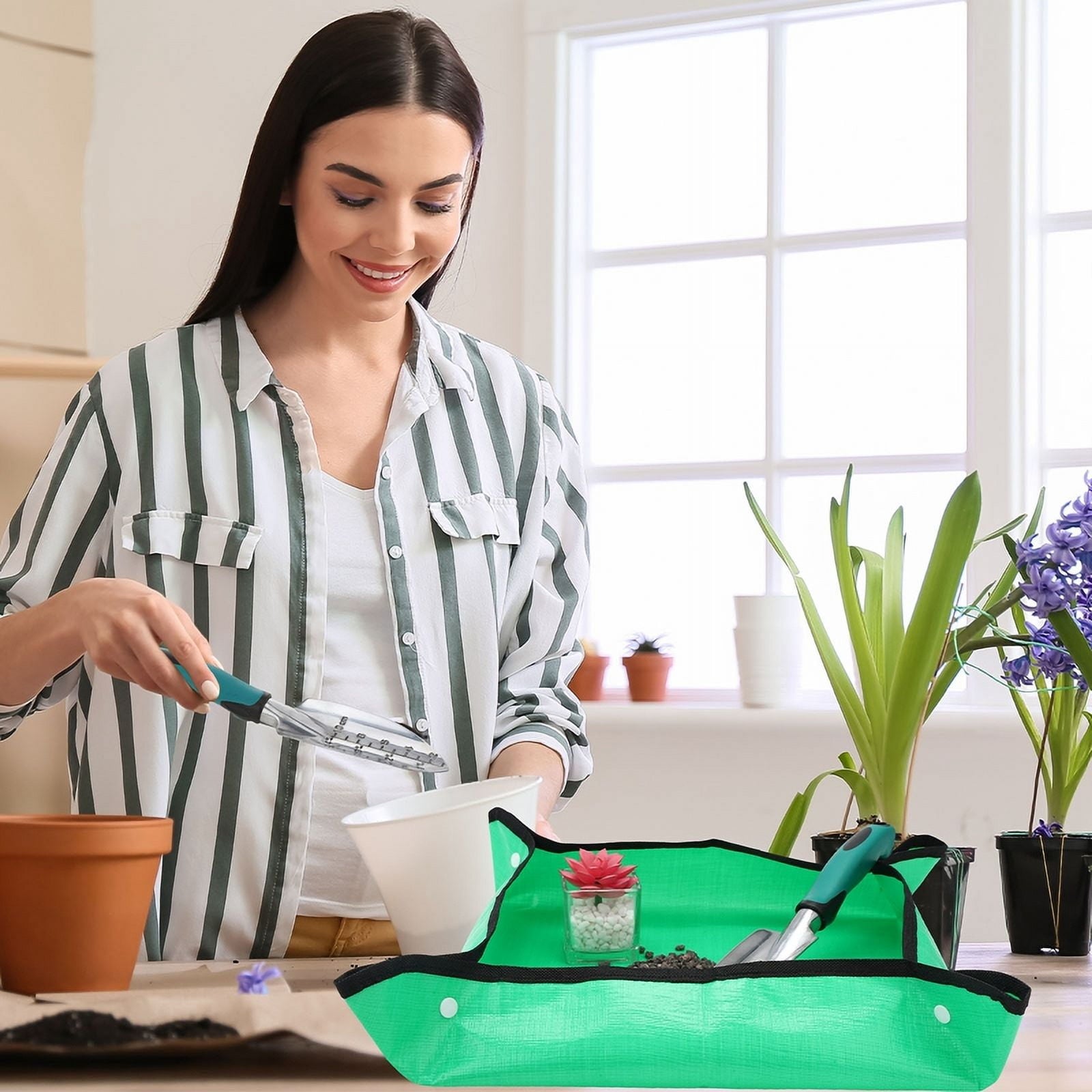 topjuju 7 Pcs Gardening Tools Set, Gardening Hand Tools with Rust-Proof,Stainless Steel,High Quality Aluminum Alloy Material, Gardening Supp - Image 6