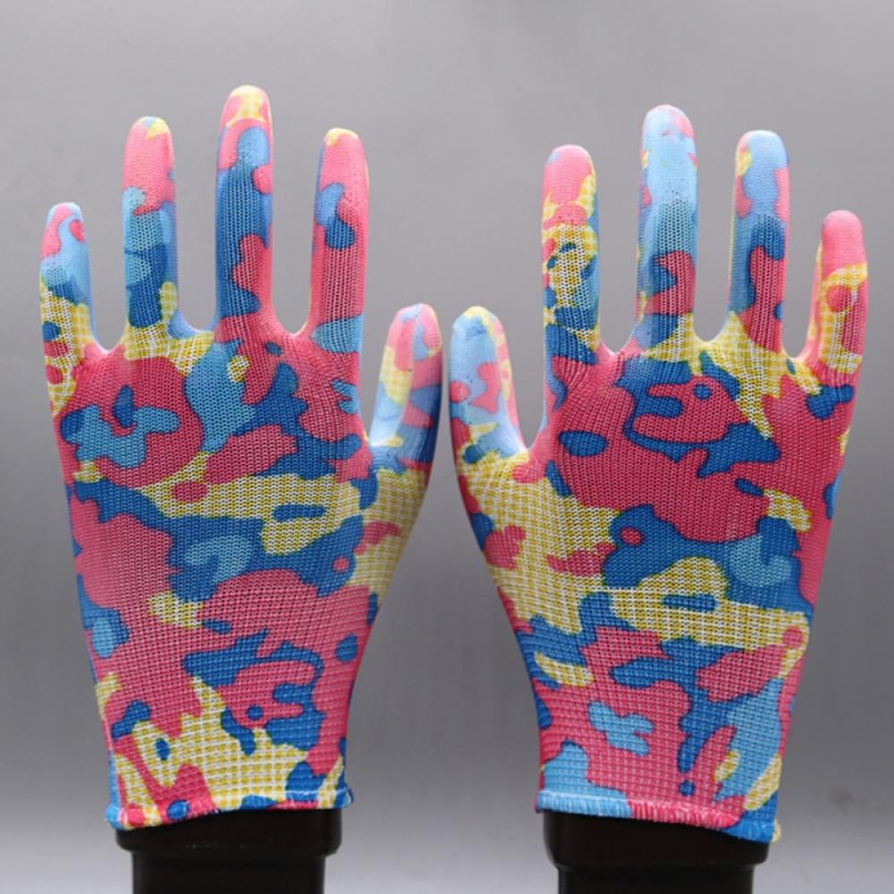 4 Pair of Gardening Gloves, Breathable Flower Coated Women Work Gloves, Garden Gloves for Women - Image 4