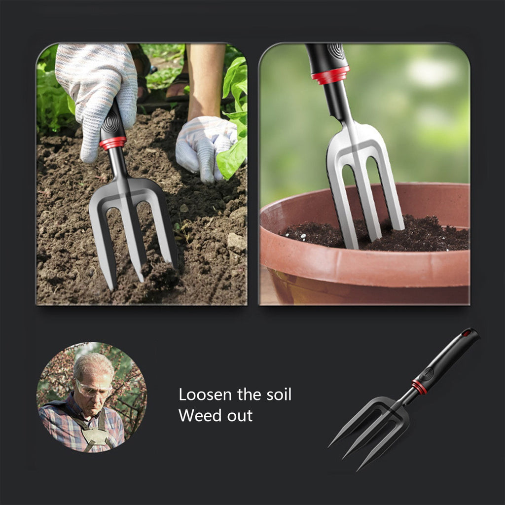 tools Horticultural Three Needle fork, Quenched Steel Household Flower Planting tool, Vegetable And Flower Planting F... - Image 4