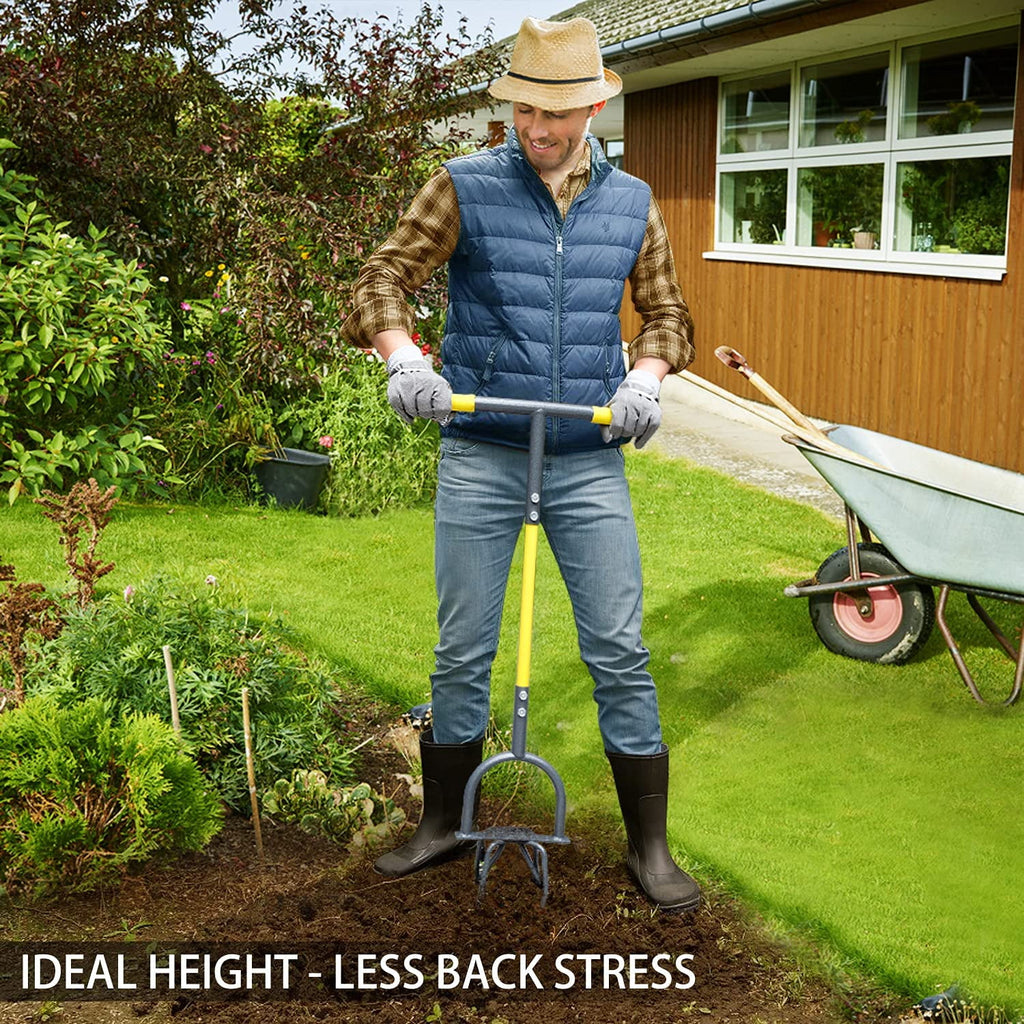 Hand Tiller Garden Claw, Manual Tiller for Flower Box and Raised Bed - Image 3