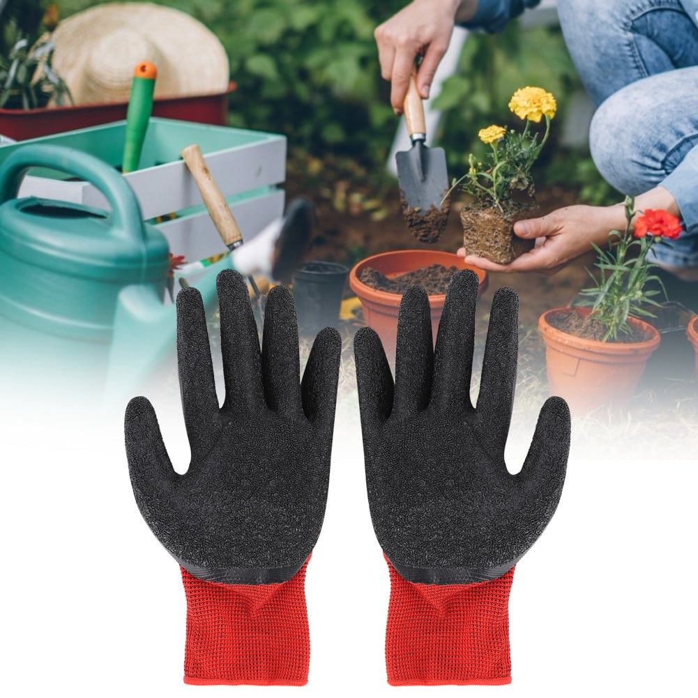 5 Garden Gloves Gardening Work Construction Non-Slip Breathable Gloves - Image 4
