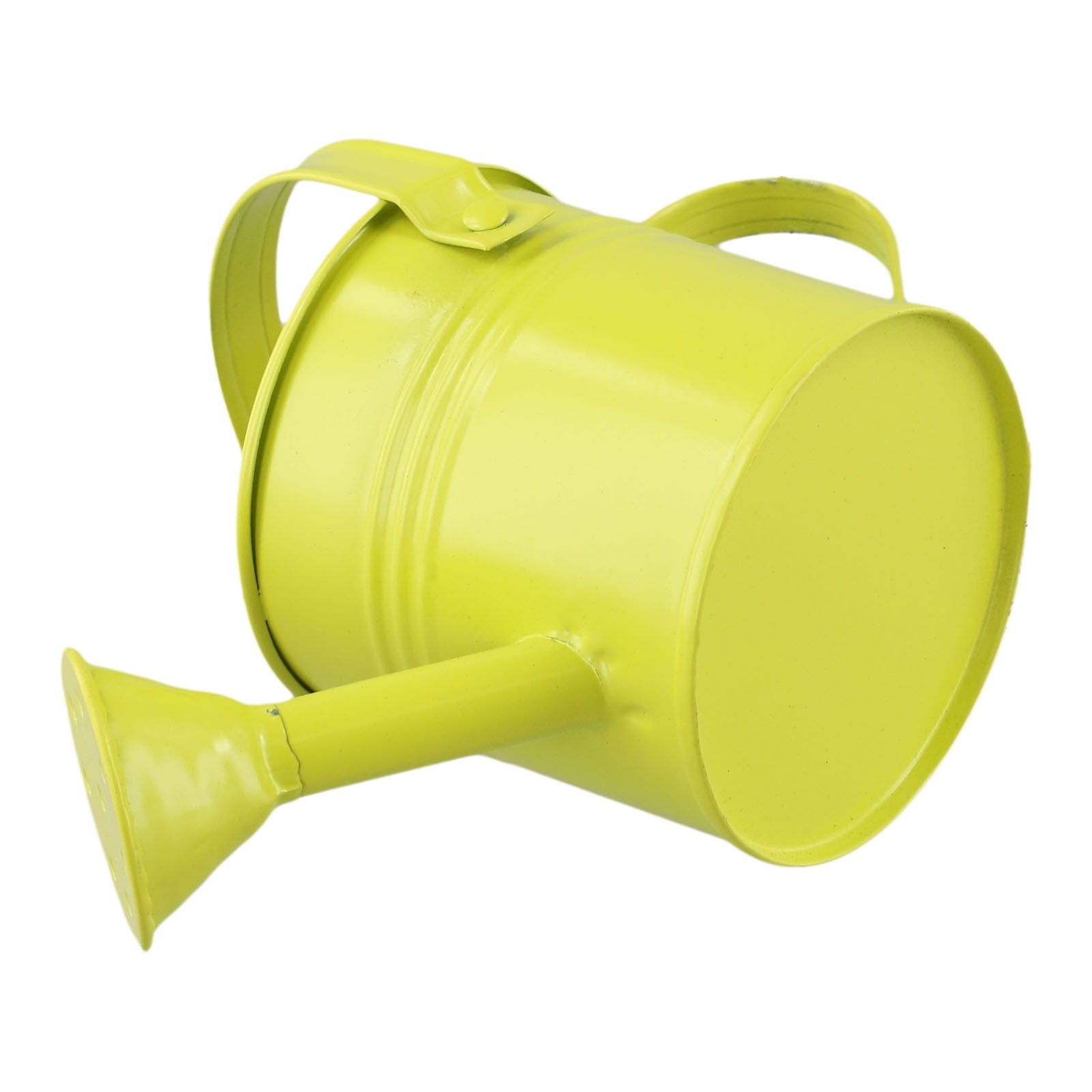 CHENGSI Garden Watering Can Metal Long Spout Sprinkler Pot Indoor Outdoor Plant Flower Kettle Sprayer 7cm Height 8cm Top Diameter Light Gree - Image 6