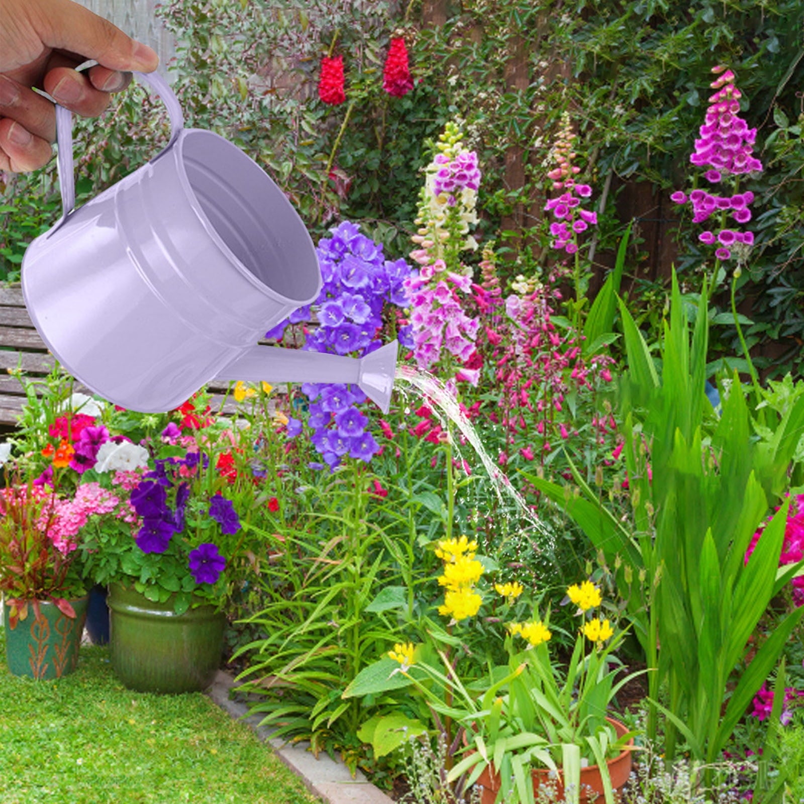 Small Watering Can for Indoor Plants Metal Watering Can For Plants Indoor Outdoor Garden Flower Pot With Floral Decorative Vintage Iron Wate - Image 5