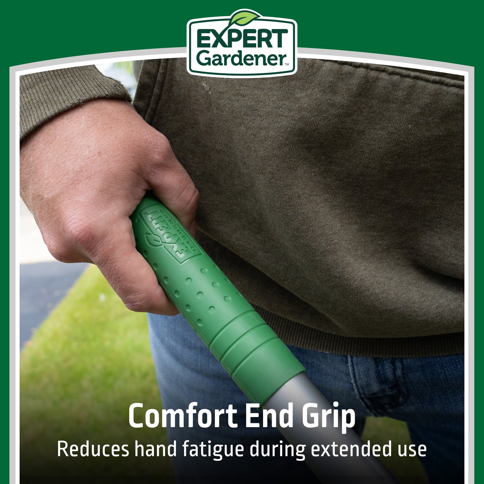 Long Handle 4-Tine Cultivator with Comfort End Grip - Image 2