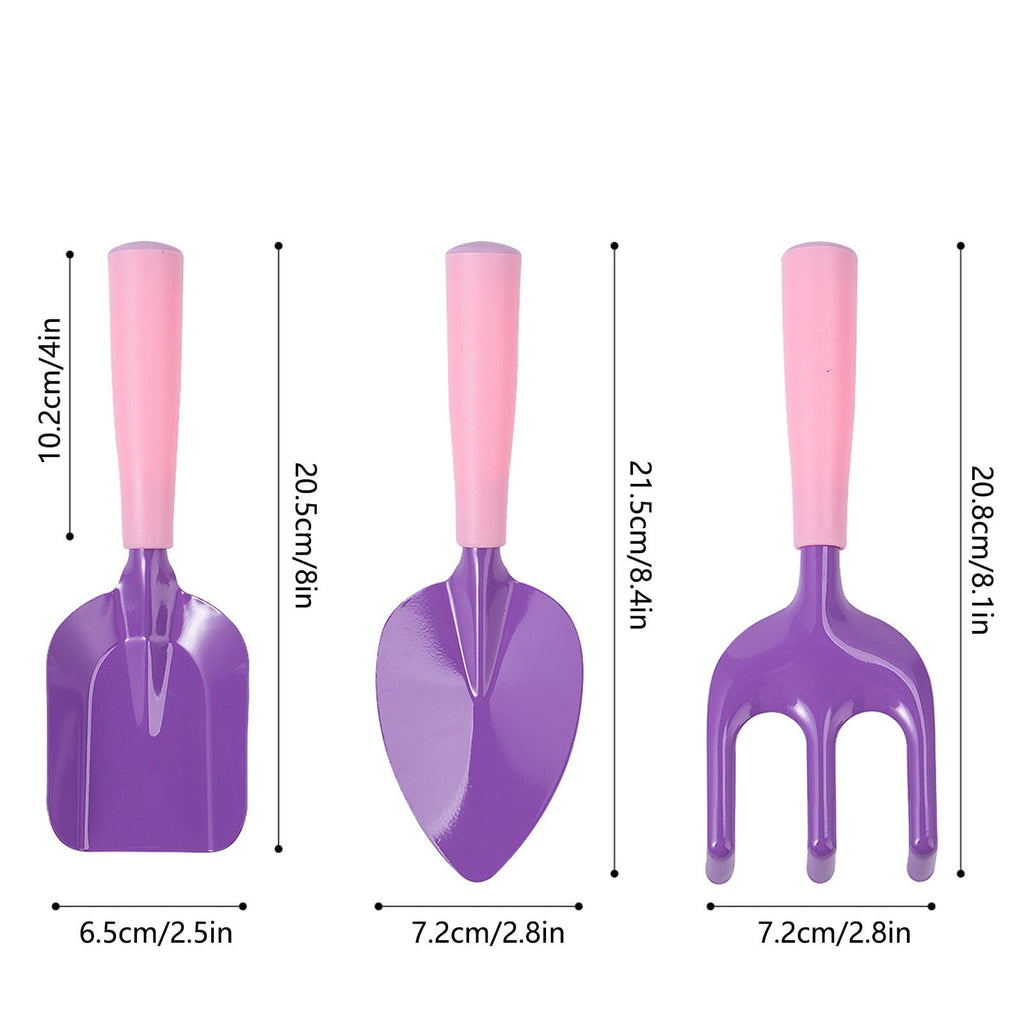 Children's Gardening Tools Set, Colorful Ergonomic Small Shovel Rake, Iron Rust-Proof Hand Tools for Flowers Planting... - Image 3