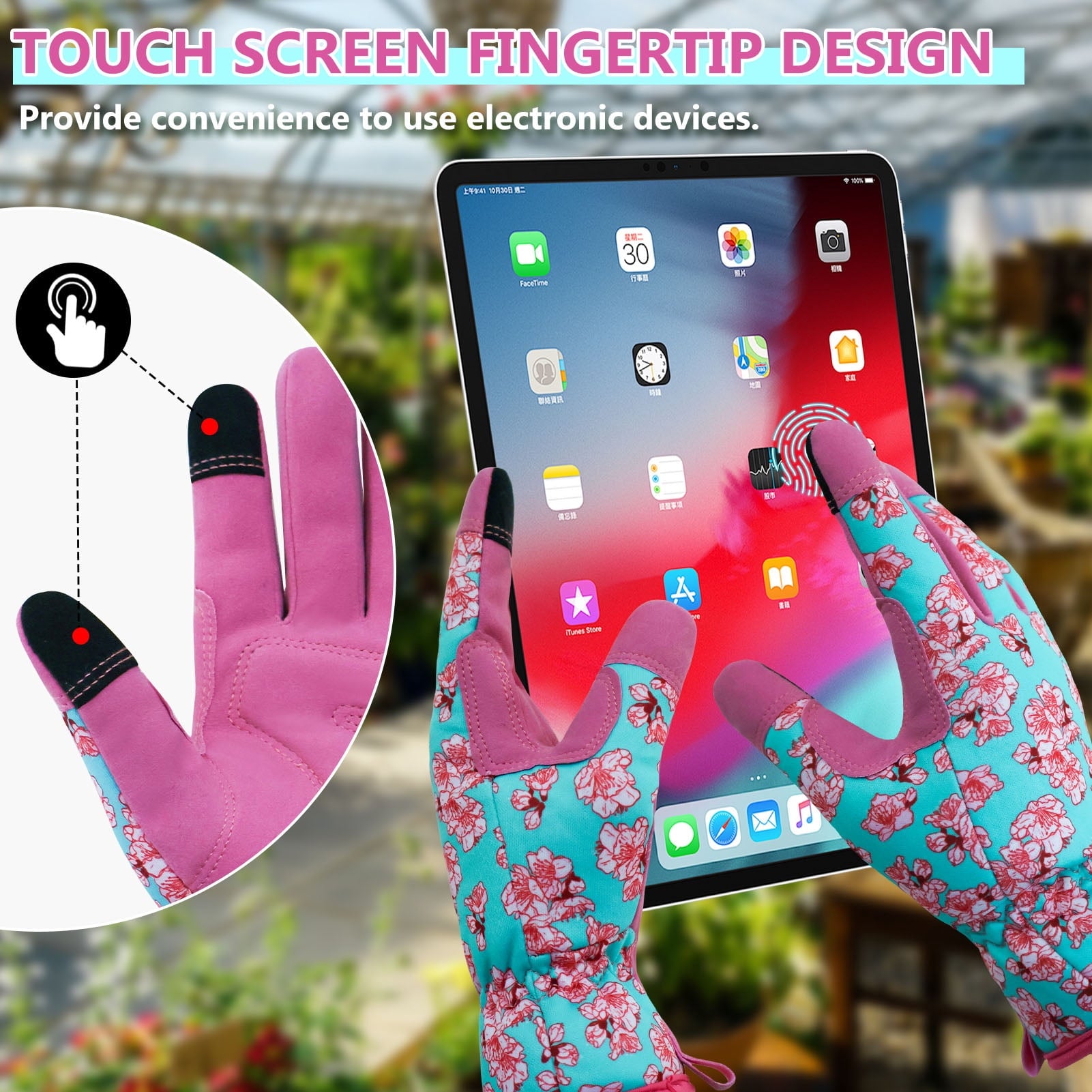 Leather-Gardening-Gloves for Women -Thorn-Proof Work-Gloves for Weeding, Digging, Planting,Pruning Yard garden Gloves - Image 6