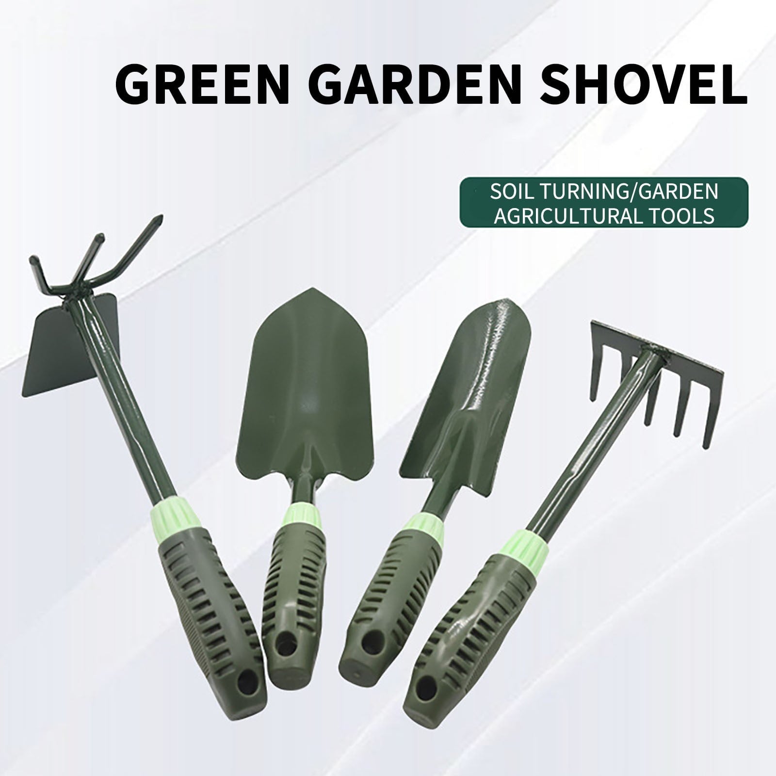Kabnic Garden Tools Clearance Sale! Kabnic Gardening Tools, (Shovels, Hoes, Rakes) Non-Slip Rubber Grip, Outdoor Hand Tool, Idear Planting F - Image 6