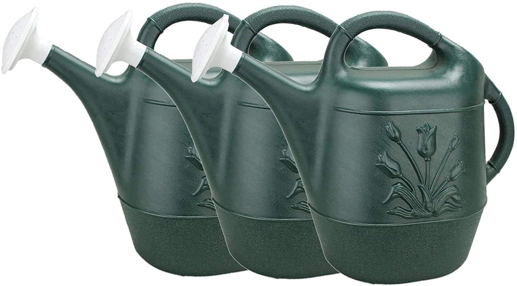 Cado 2 Gallon Watering Can Green - Pour Spout - 3 Pack, Hunter Green