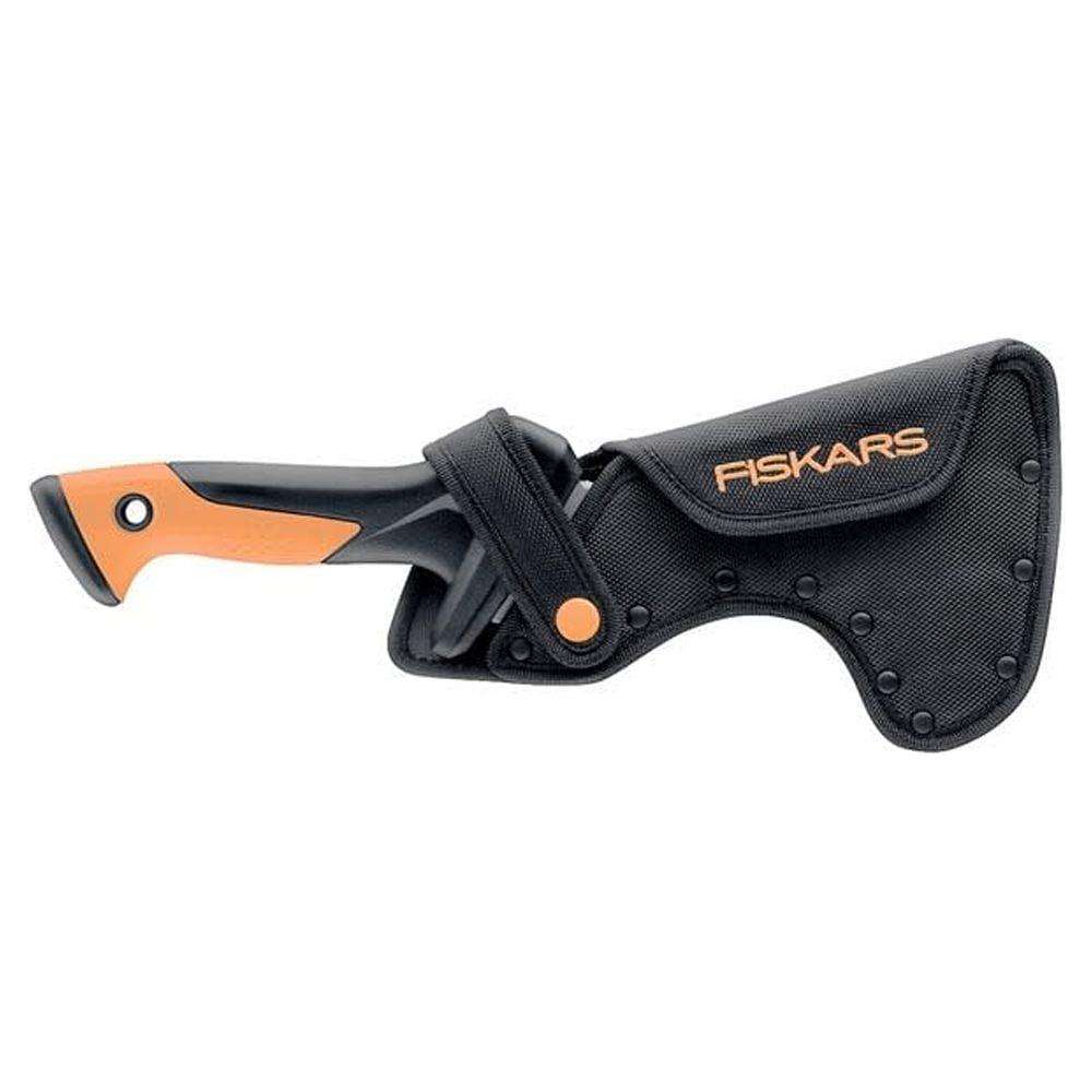 Fiskars 13" Billhook Knife, Serrated Steel Blade Garden Tool with Softgrip Handle, Orange and Black - Image 2