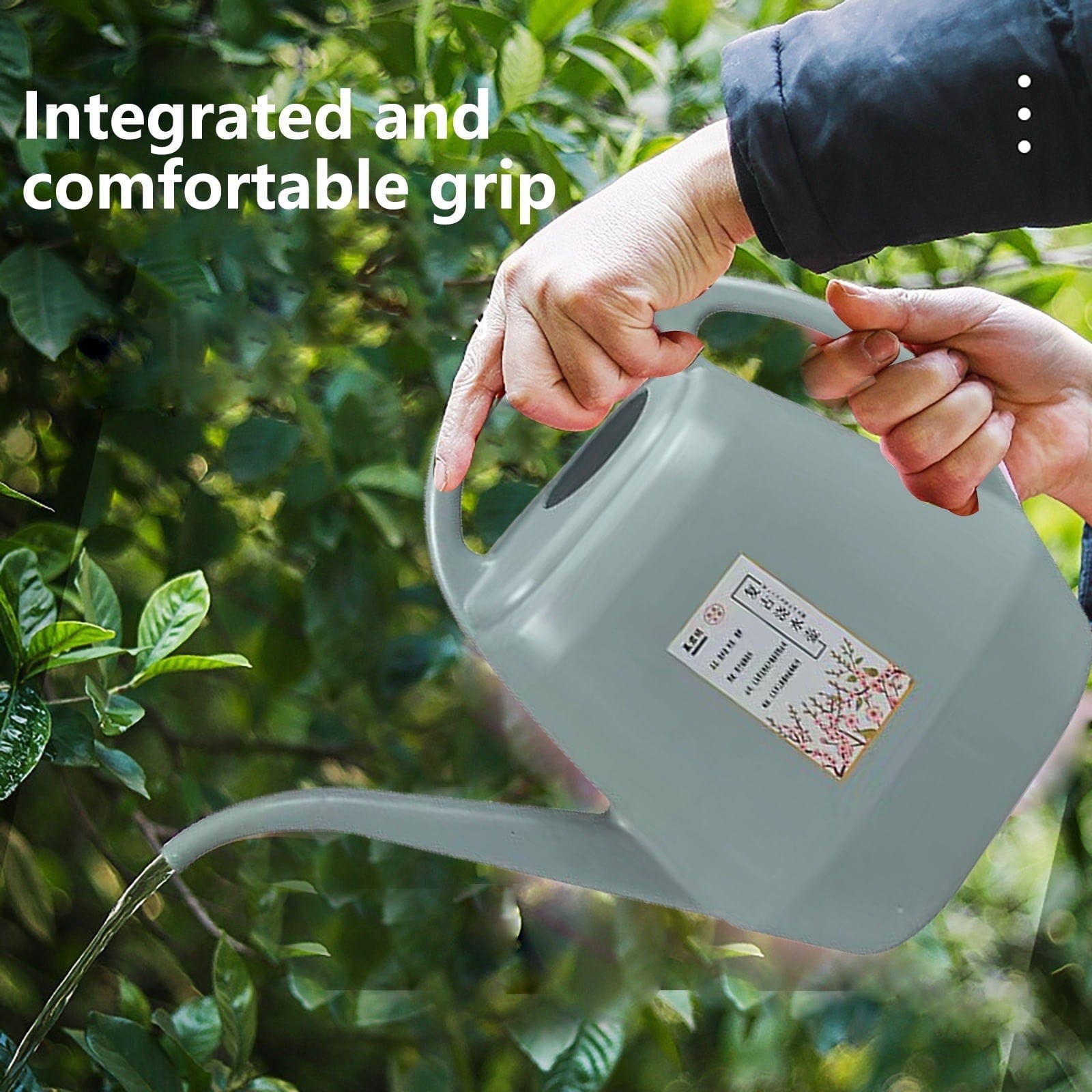 Indoor Watering Can 1 Gallon Blue-gray, Long Spout, Lightweight, Anti- Handle, Ideal for Delicate Flowers and Seedlin... - Image 4