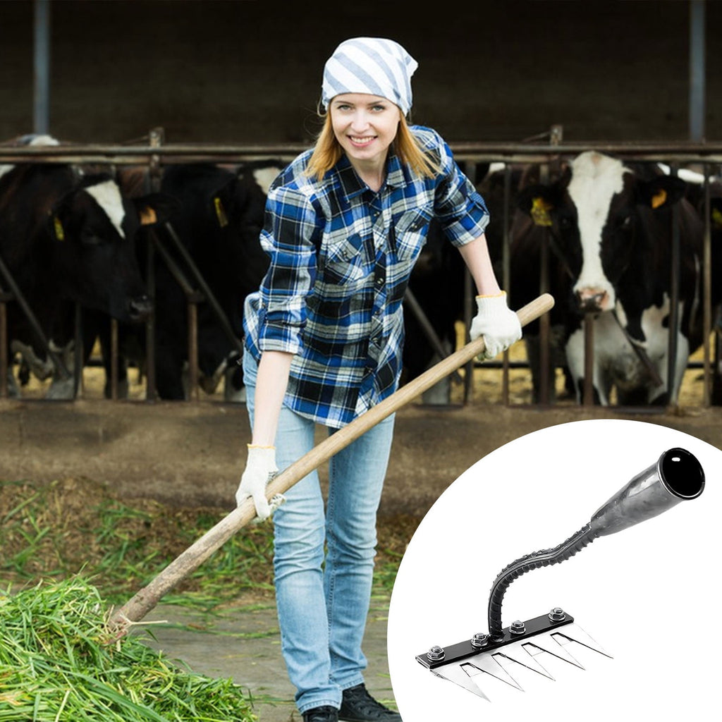 5-Tooth for Weeding, Digging & Soil Loosening | Multifunctional Garden Tool for Farming, Gardening & Planting Vegetables - Image 4