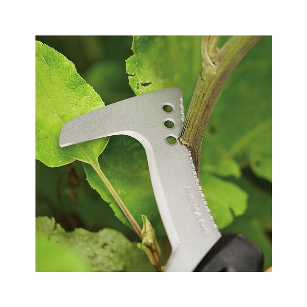 Fiskars 13" Billhook Knife, Serrated Steel Blade Garden Tool with Softgrip Handle, Orange and Black - Image 5