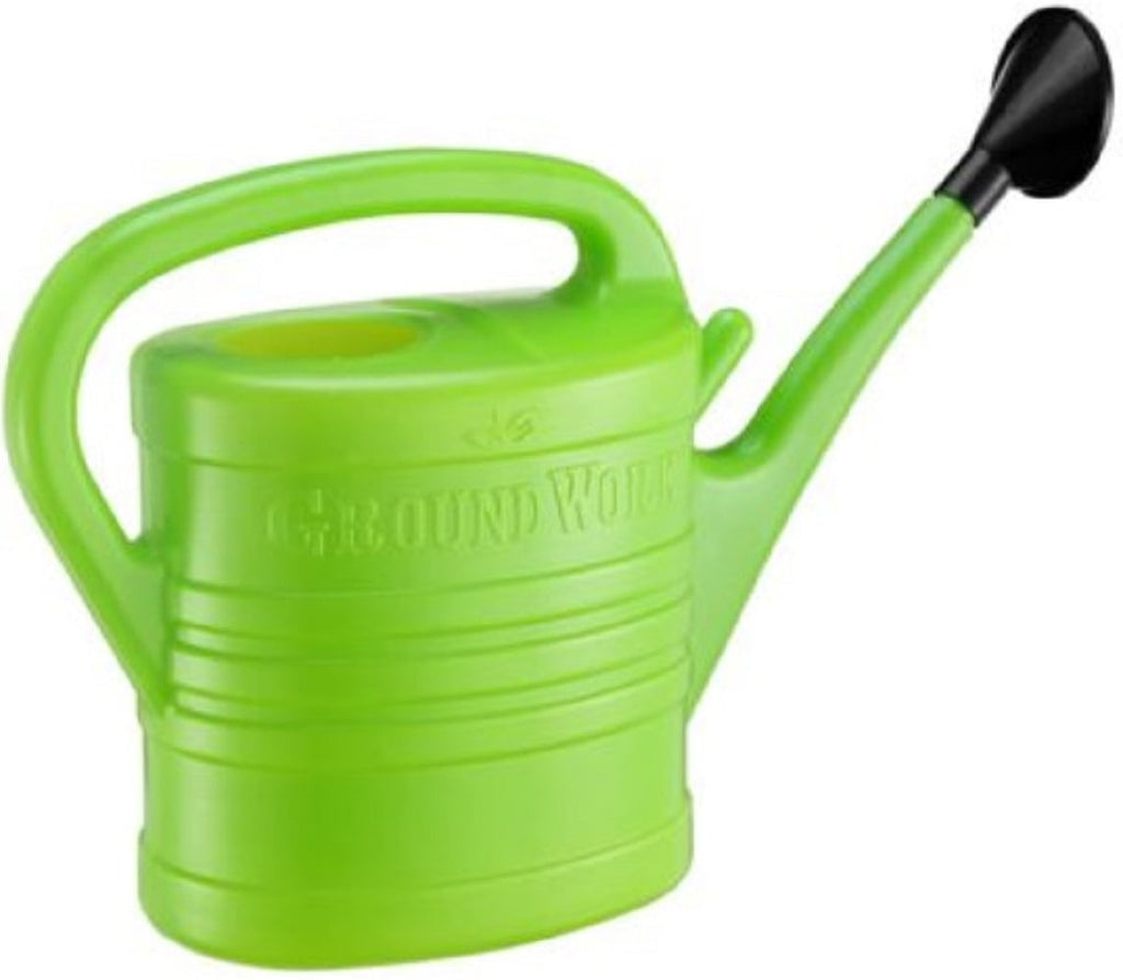 GroundWork KT11559 Plastic Watering Can 2.5 gal. Plastic Green - Image 2