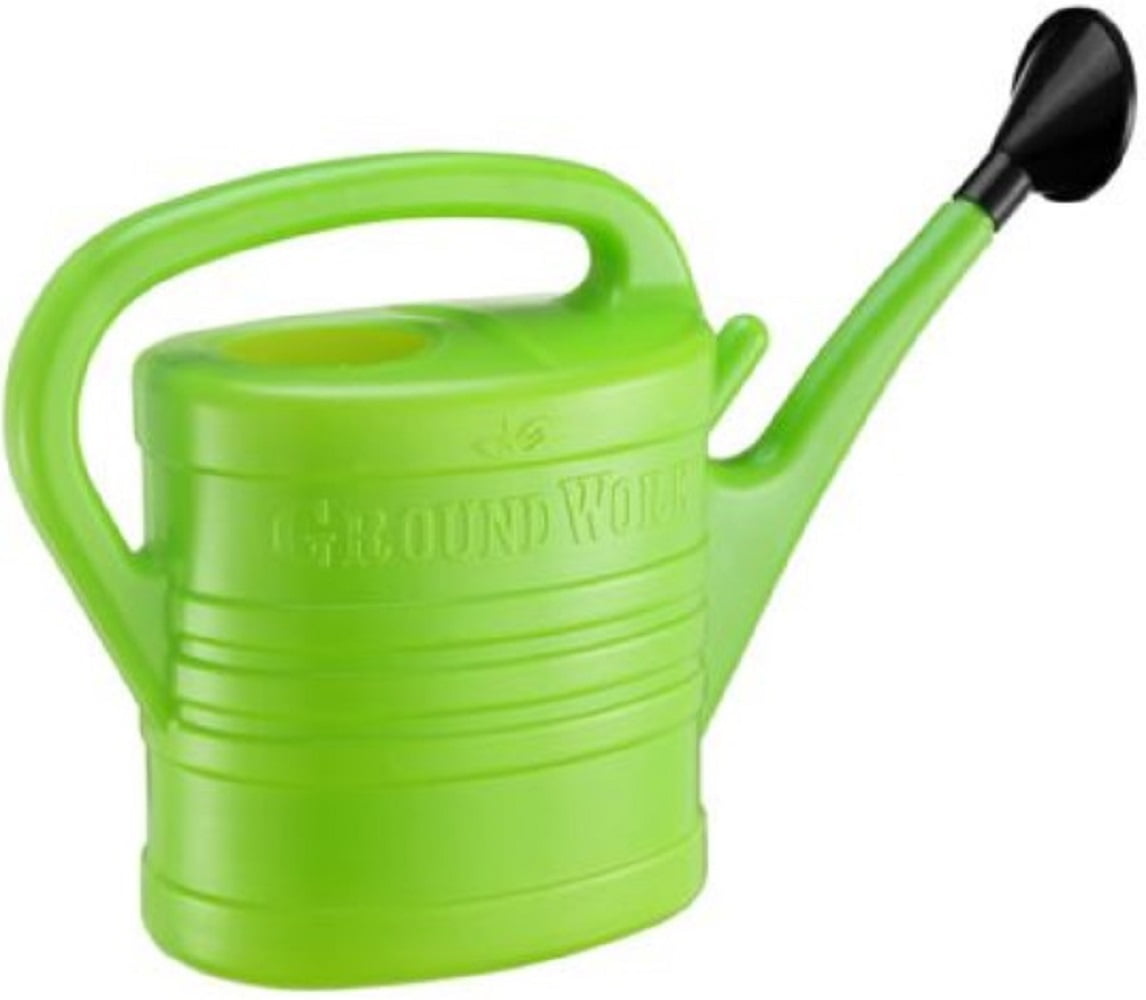 GroundWork KT11559 Plastic Watering Can 2.5 gal. Plastic Green - Image 2