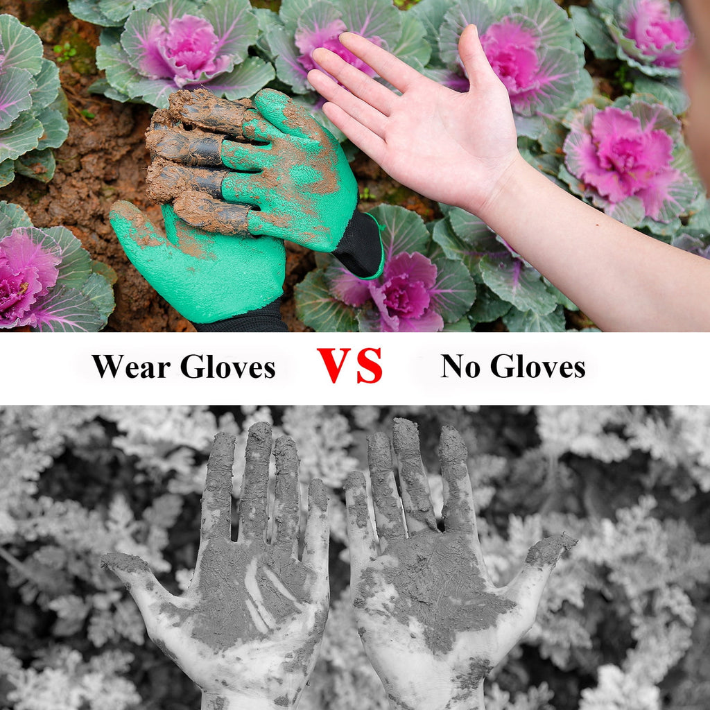 Claw Gardening Gloves for Digging,Planting,Thorn-proof,Waterproof latex Garden Glove for Women Men(Right Hand with Cl... - Image 3