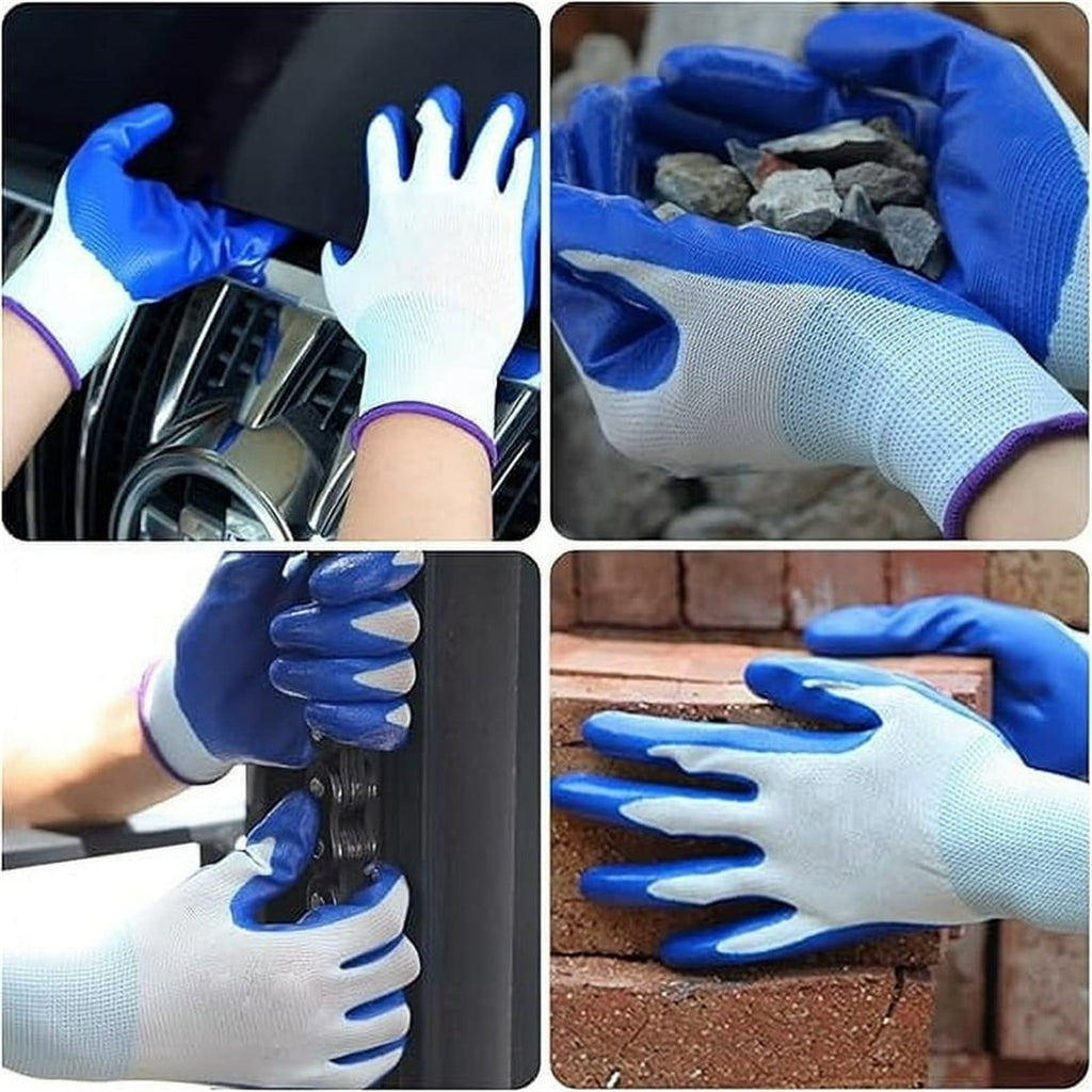 Gloves, Hand Protection Equipment, Garden Gloves for Women/Men Nitrile Coated Work Gloves for Gardening Restoration Work - Image 2