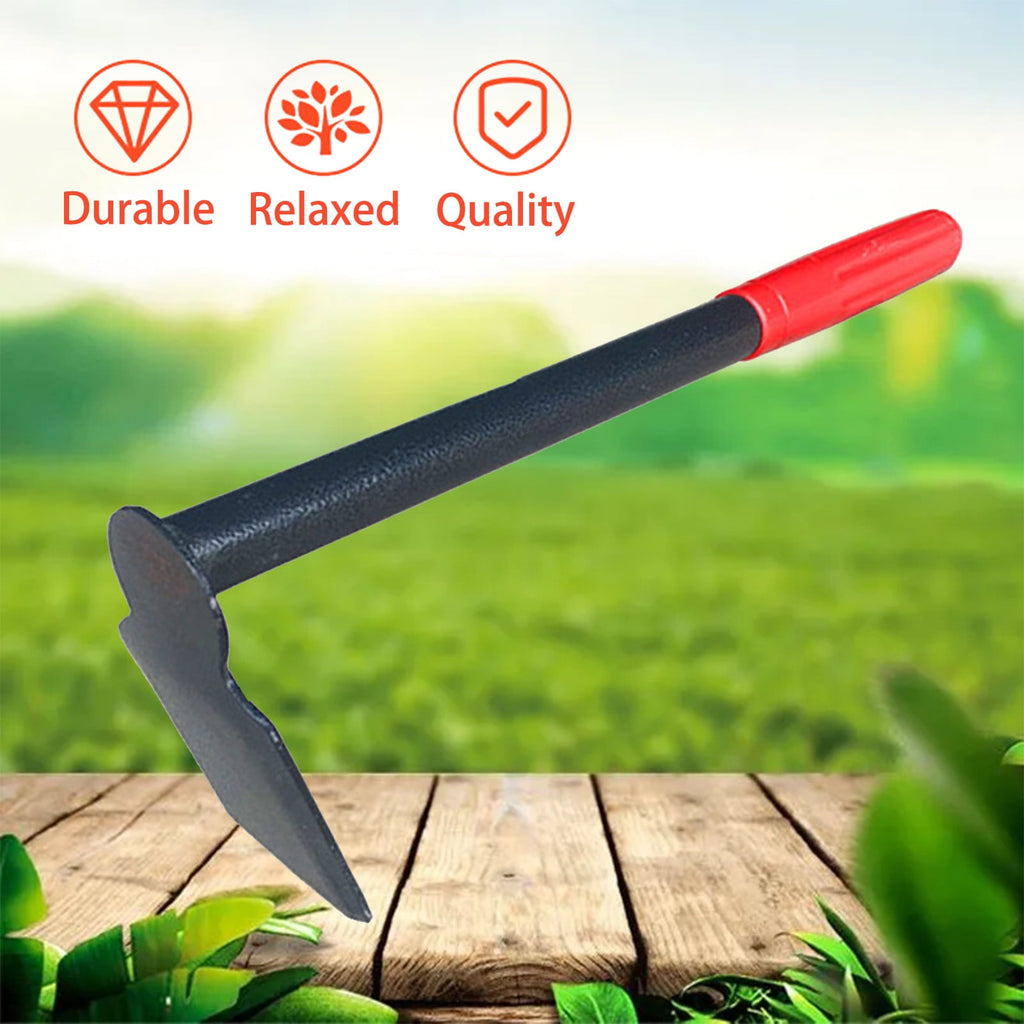 Garden Hoe Tool Set with Non-Slip Handle, Heavy Duty Steel Gardening Hand Tools for Men Women, Rust Proof Durable Dig... - Image 4